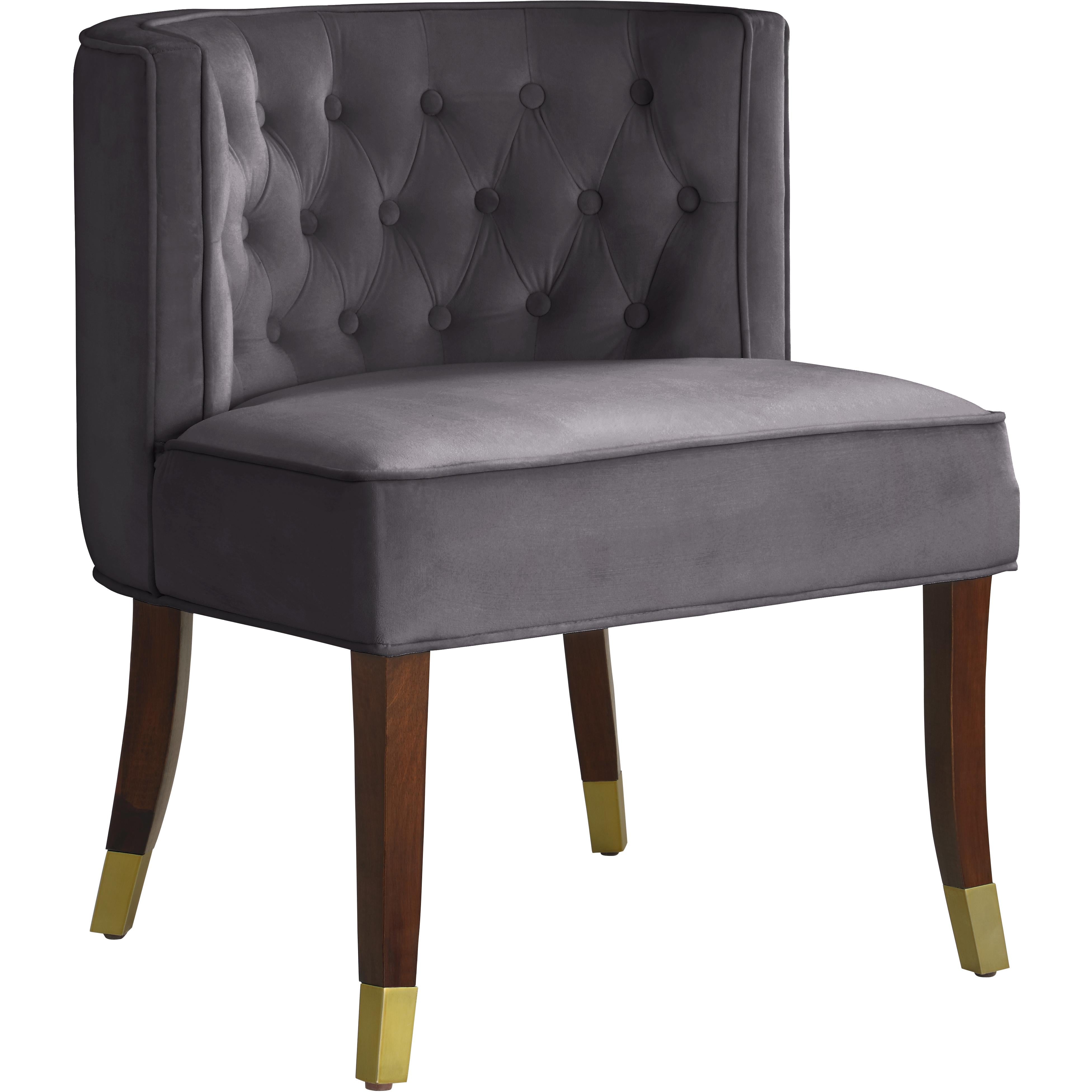 Meridian Perry Grey Velvet Dining Chair