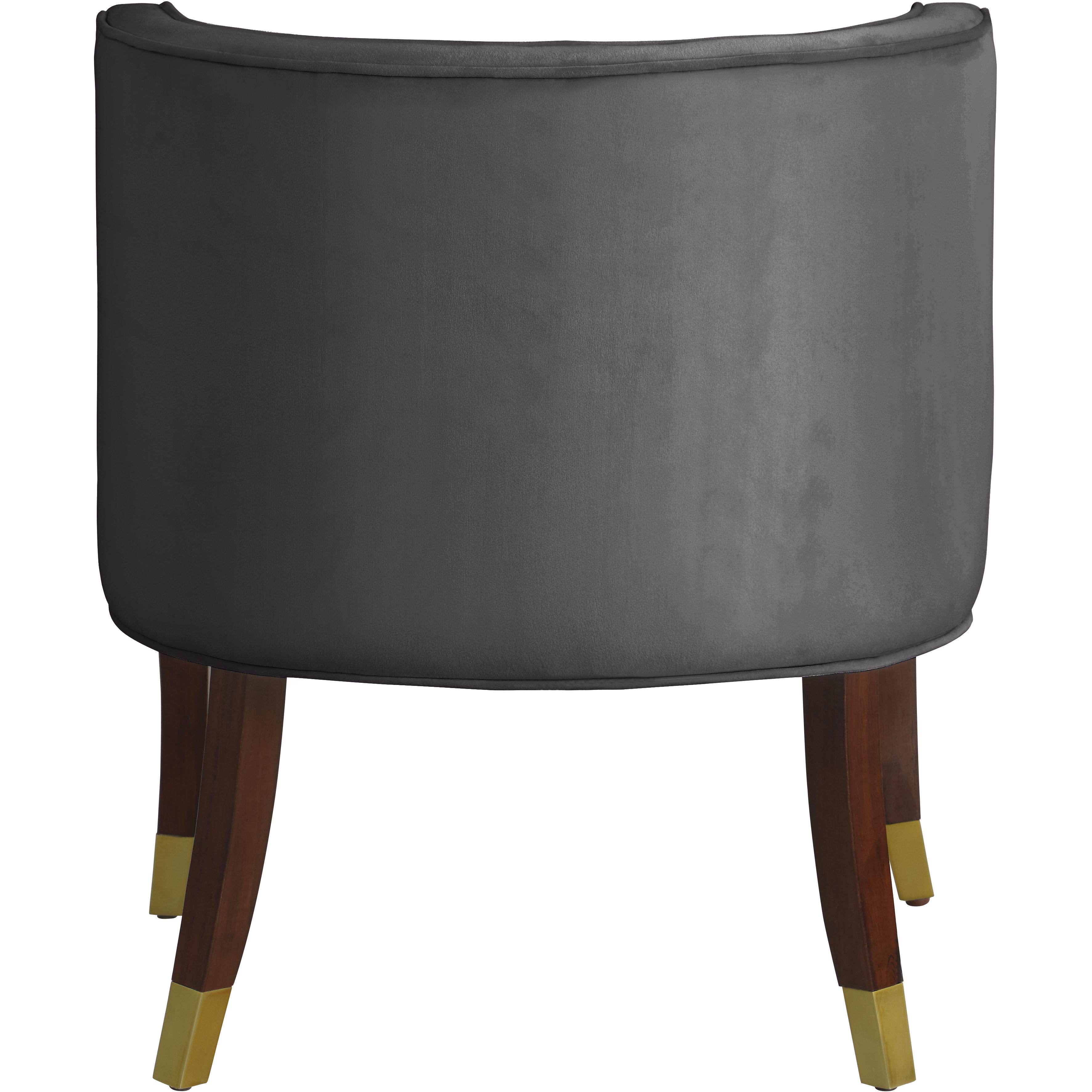 Meridian Perry Grey Velvet Dining Chair