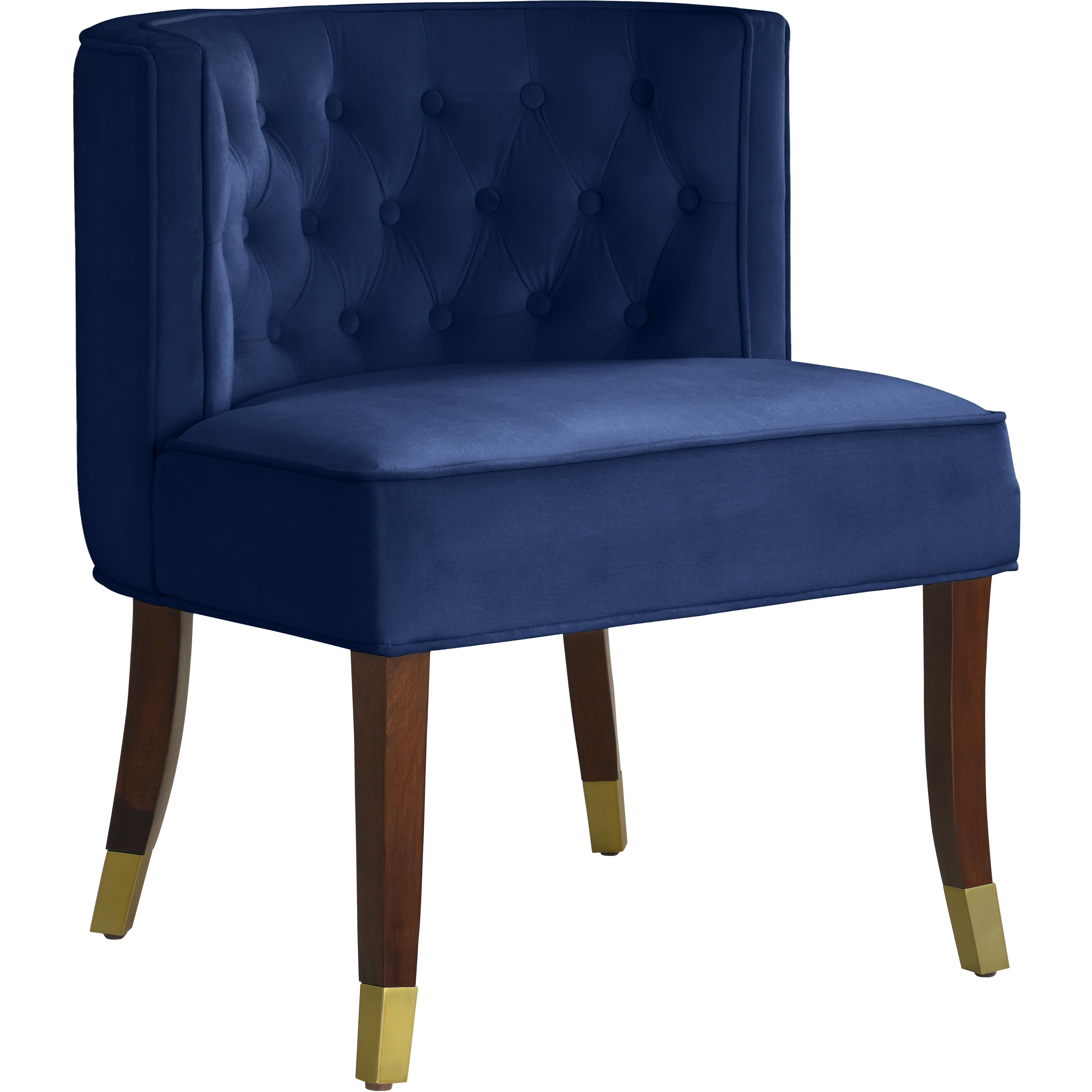 Meridian Perry Navy Velvet Dining Chair