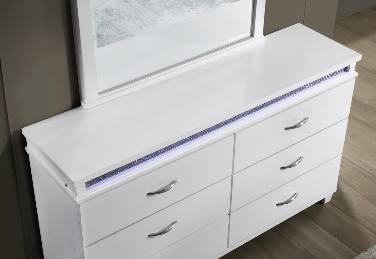 B230 White LED Mirror — 42 in. wide