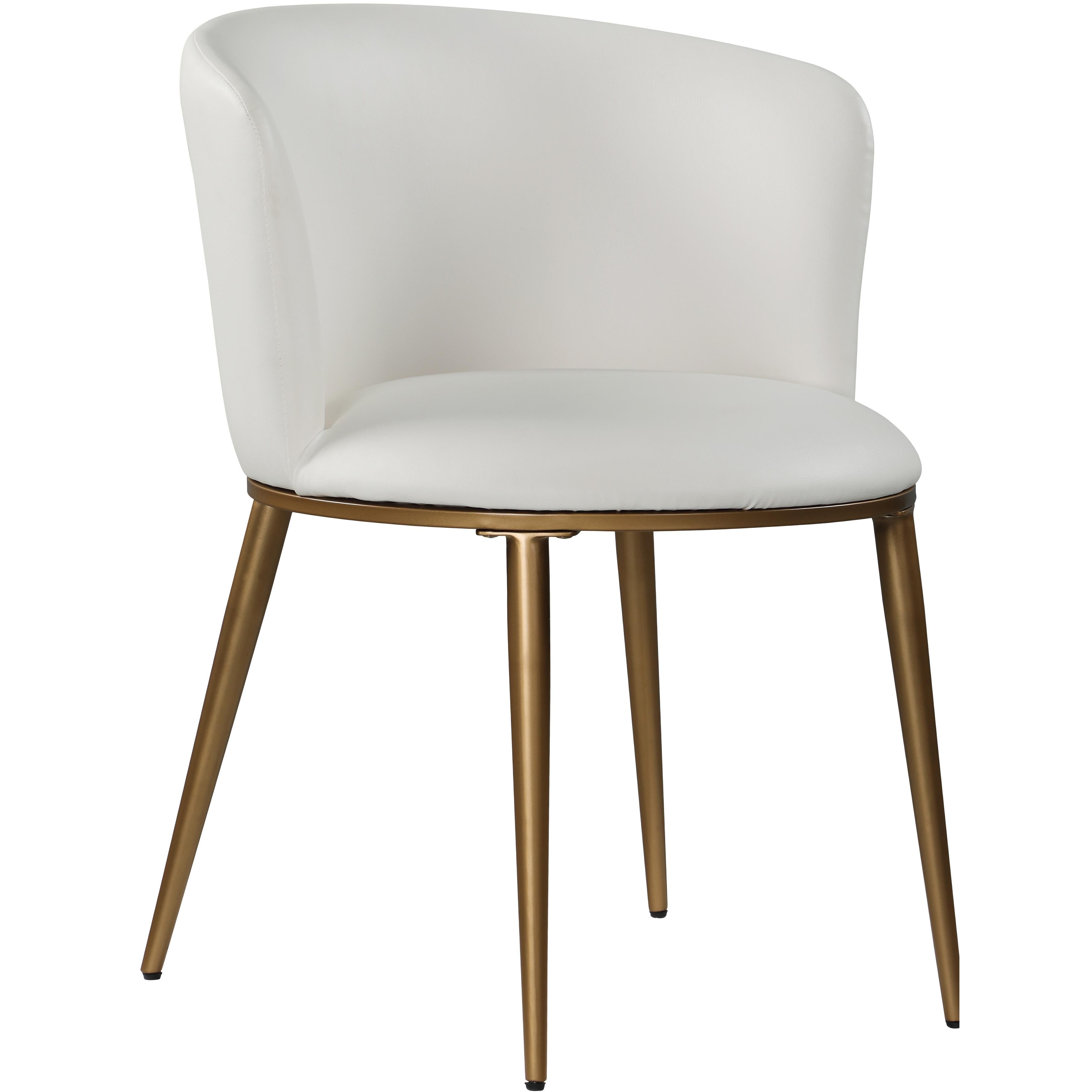 Meridian Skylar White Vegan Leather Dining Chair