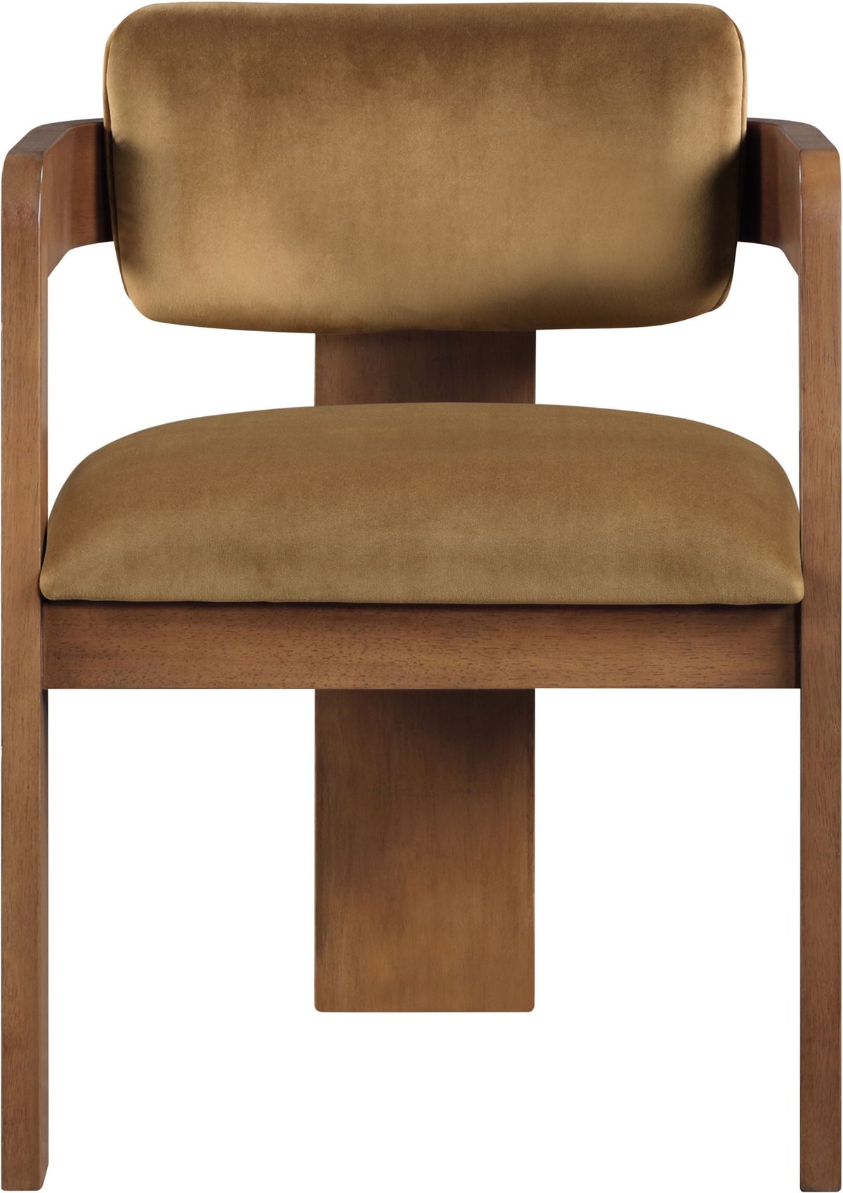 Sacha - Velvet Dining Chair (Set of 2) with Brown Base