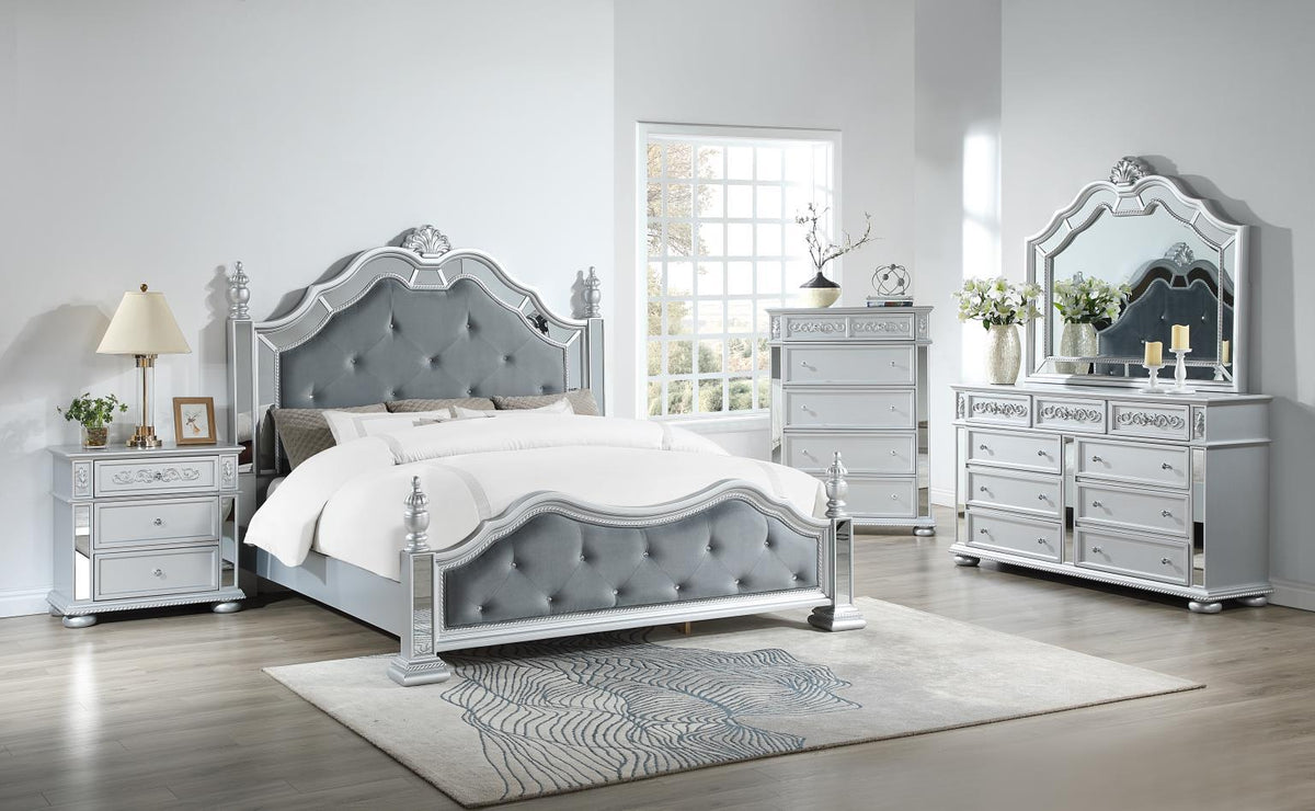 B092 Gray Dresser — 64-Inch Wide
