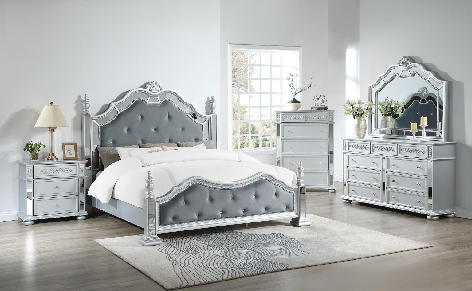 B092 Gray Nightstand — 30-Inch Wide
