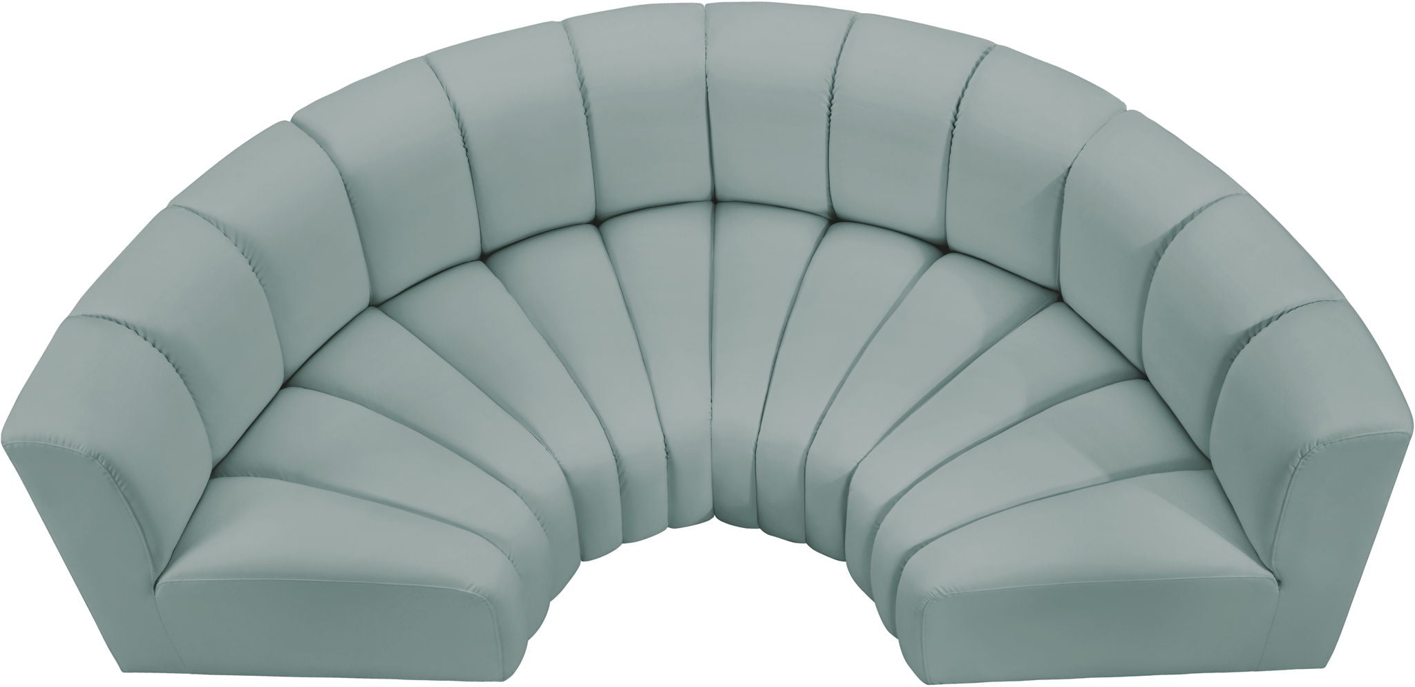 Arc - Faux Leather 4 Piece U-Shaped Modular Sofa