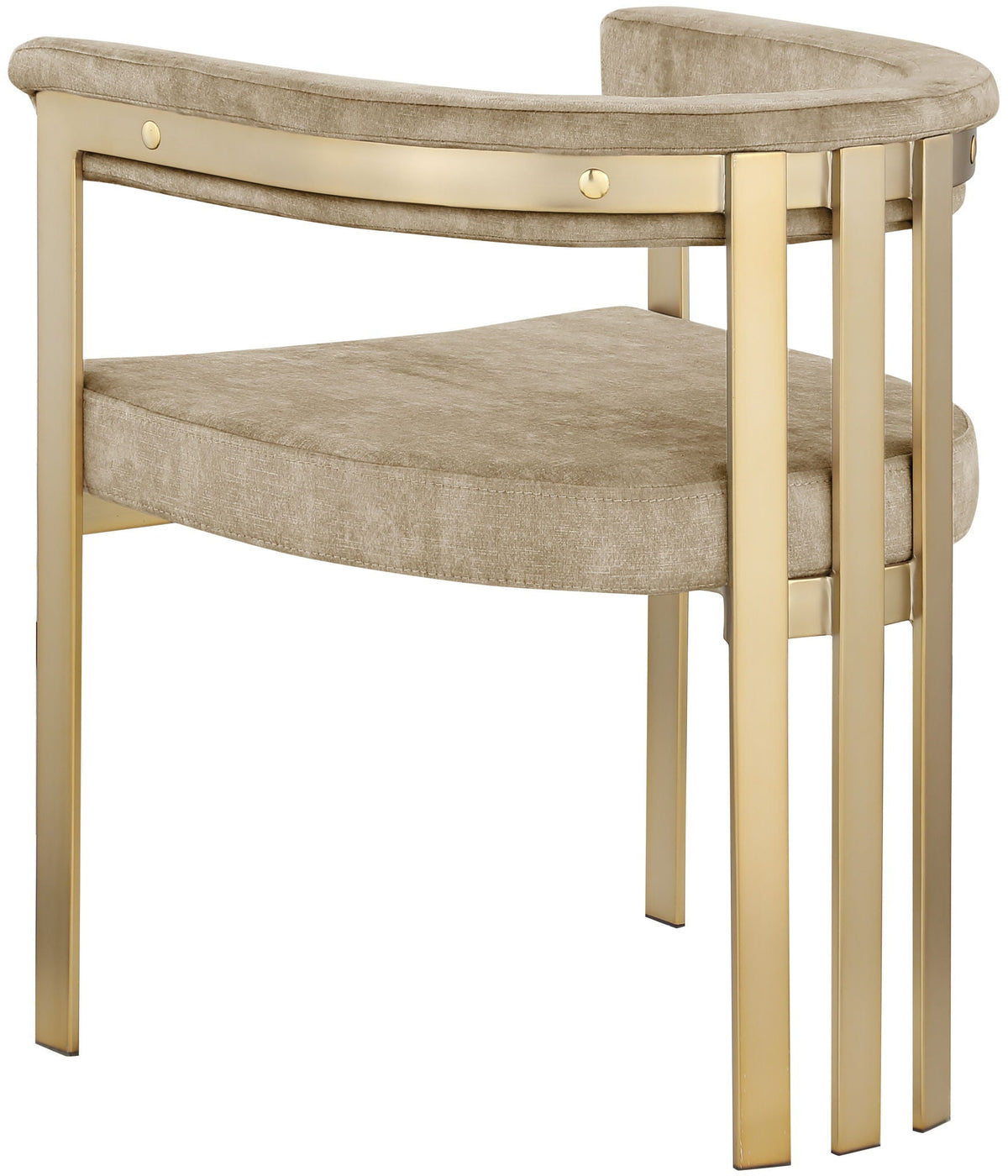 Marcello Velvet Dining Chair — 4 Color Options - Beige