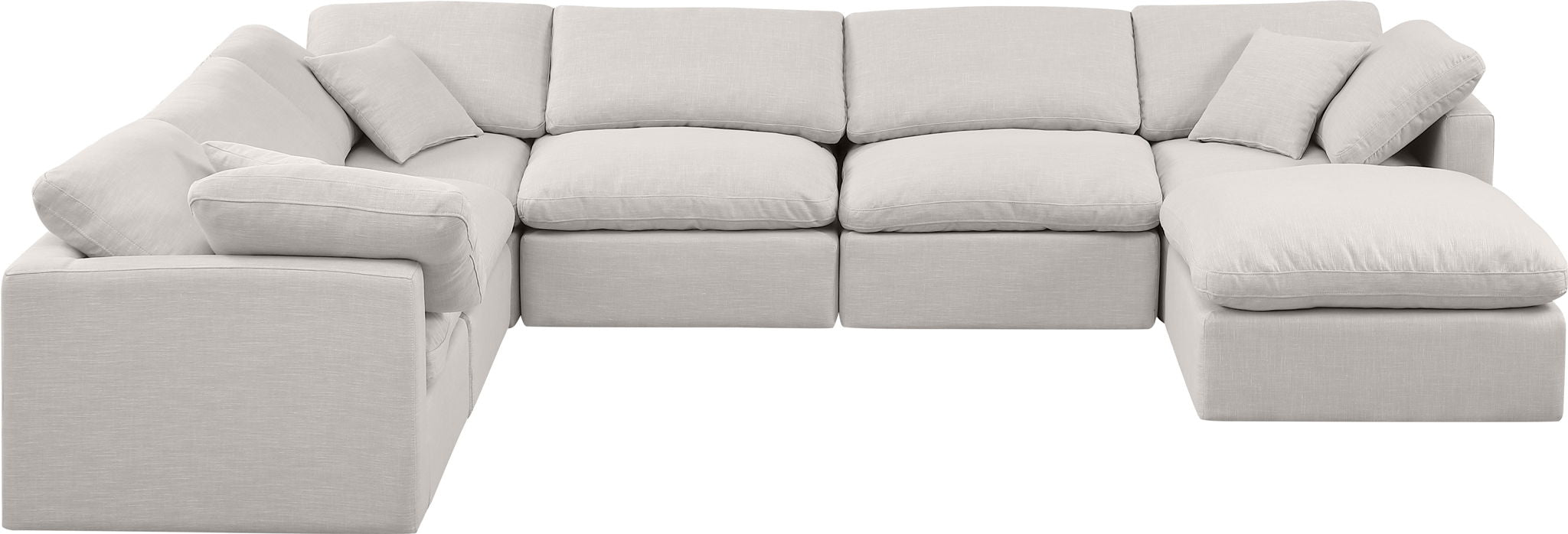 Indulge - Linen 7 Piece Modular Sectional
