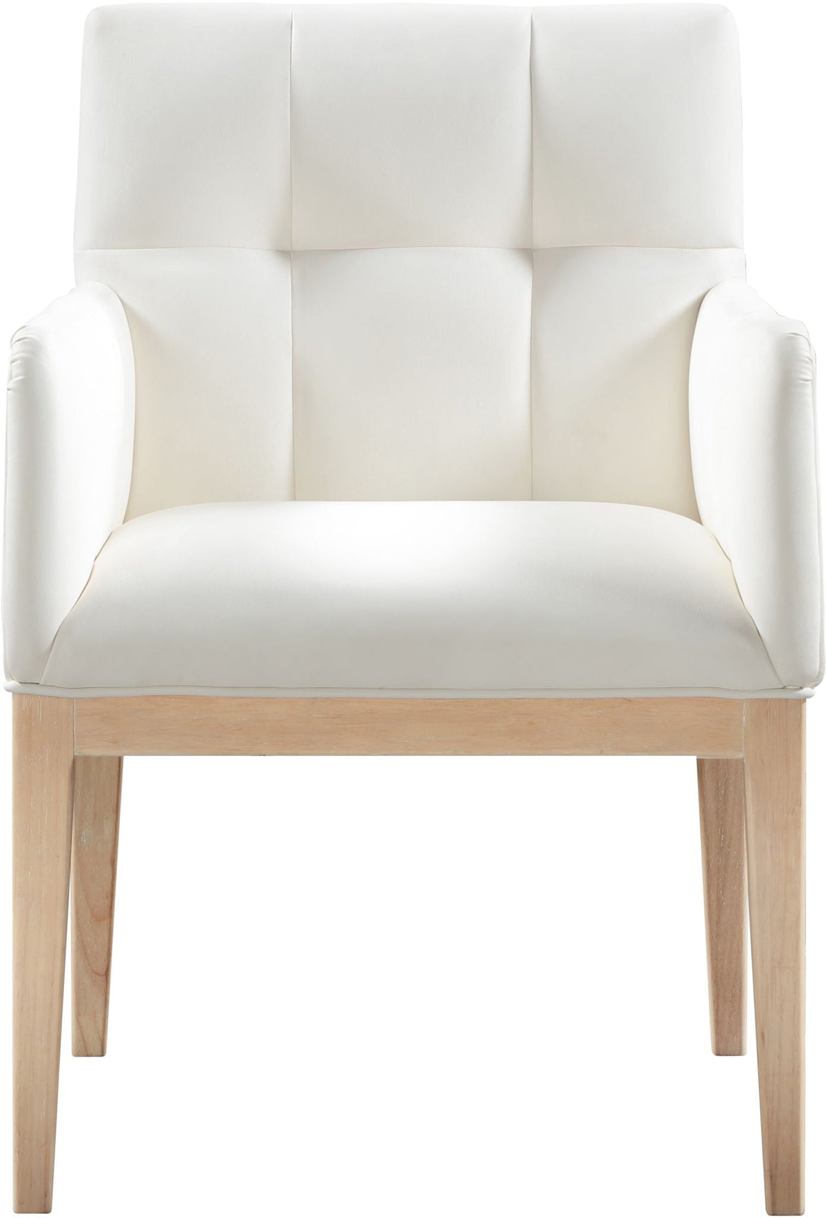 Adrian - Dining Arm Chair (Set of 2) with Light Brown Legs