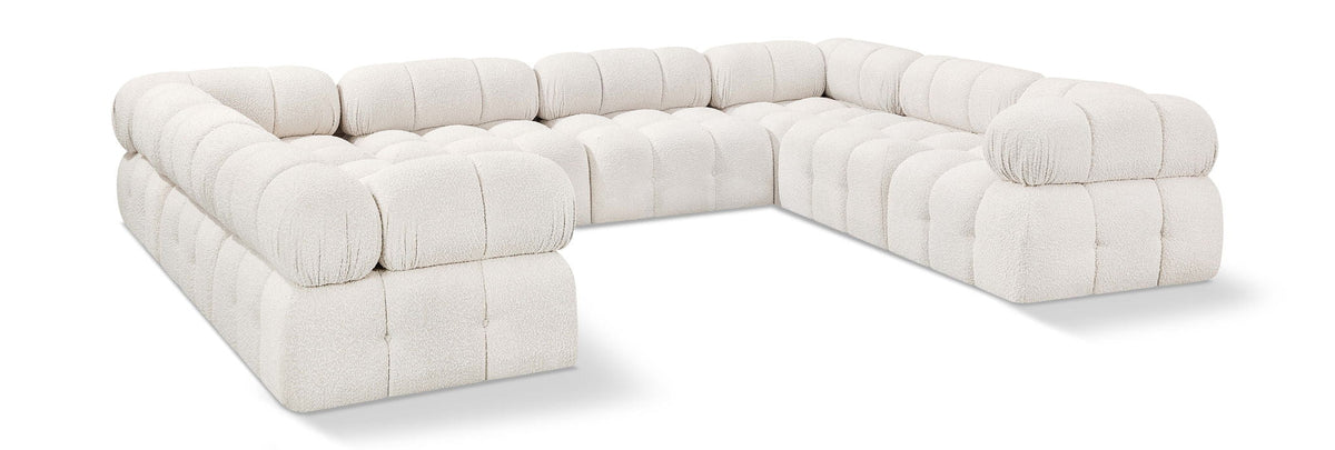 Ames Boucle Modular Sectional — 8-Piece Sectional — Cream