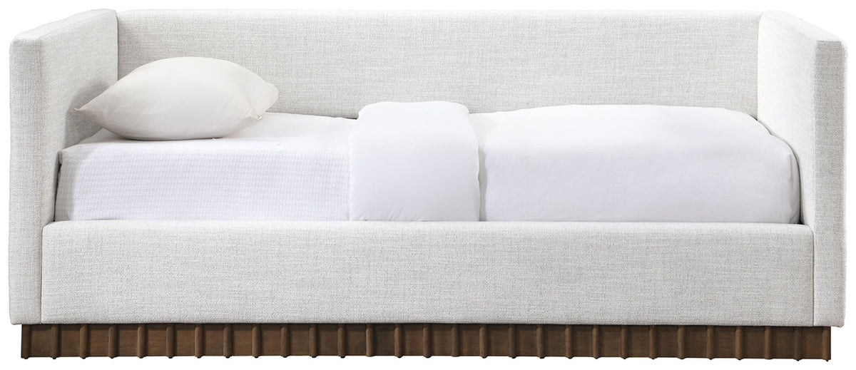 Teva Linen Textured Fabric Twin Daybed — Beige or Cream