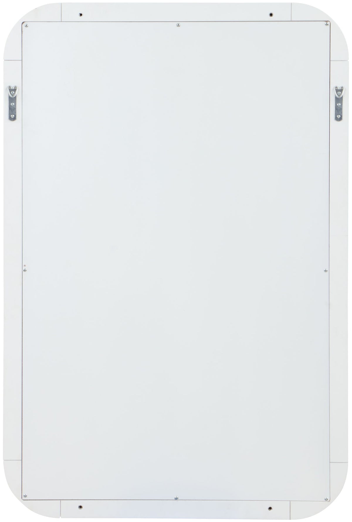 Sage Wood Mirror — White Finish