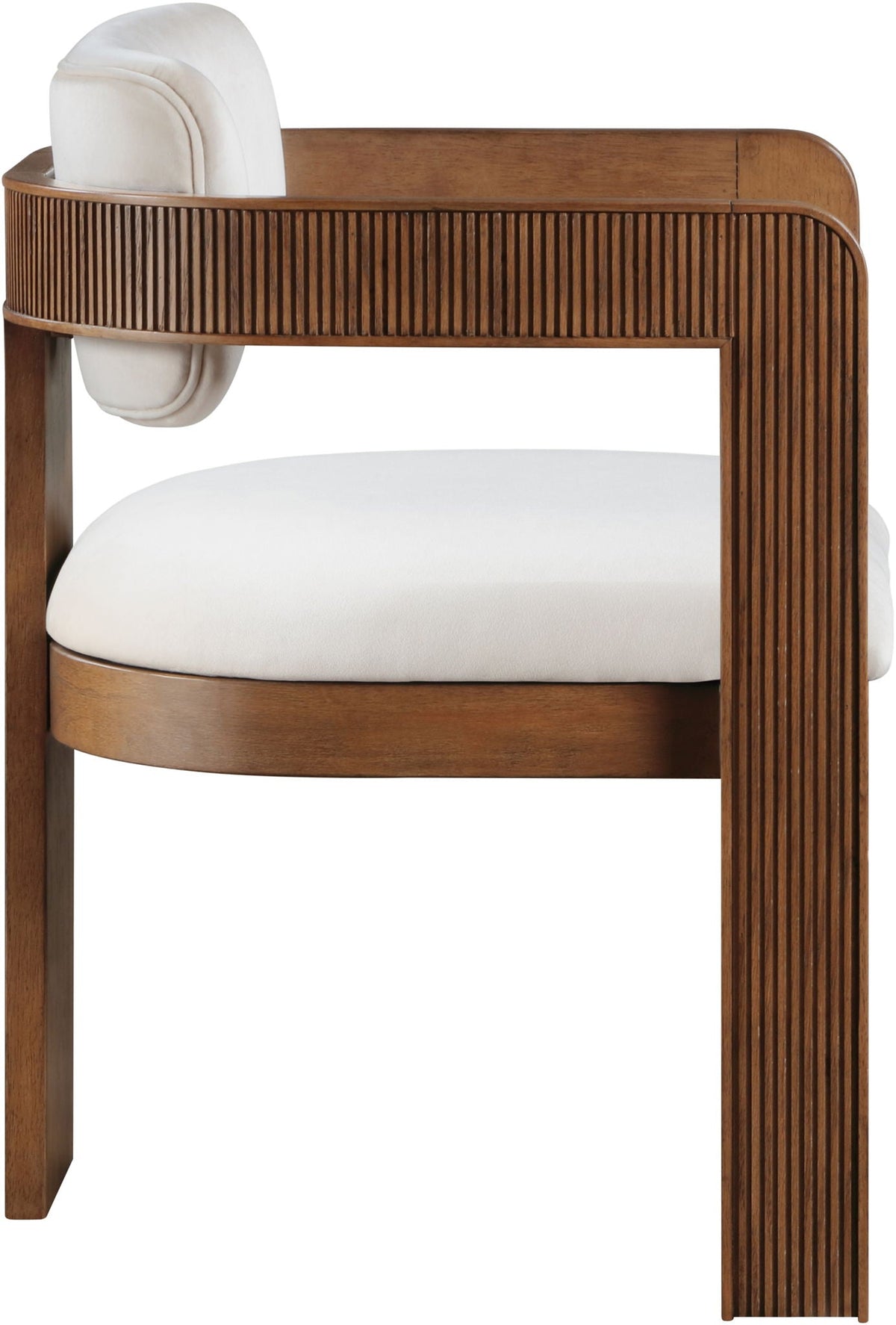 Sacha - Velvet Dining Chair (Set of 2) with Brown Base