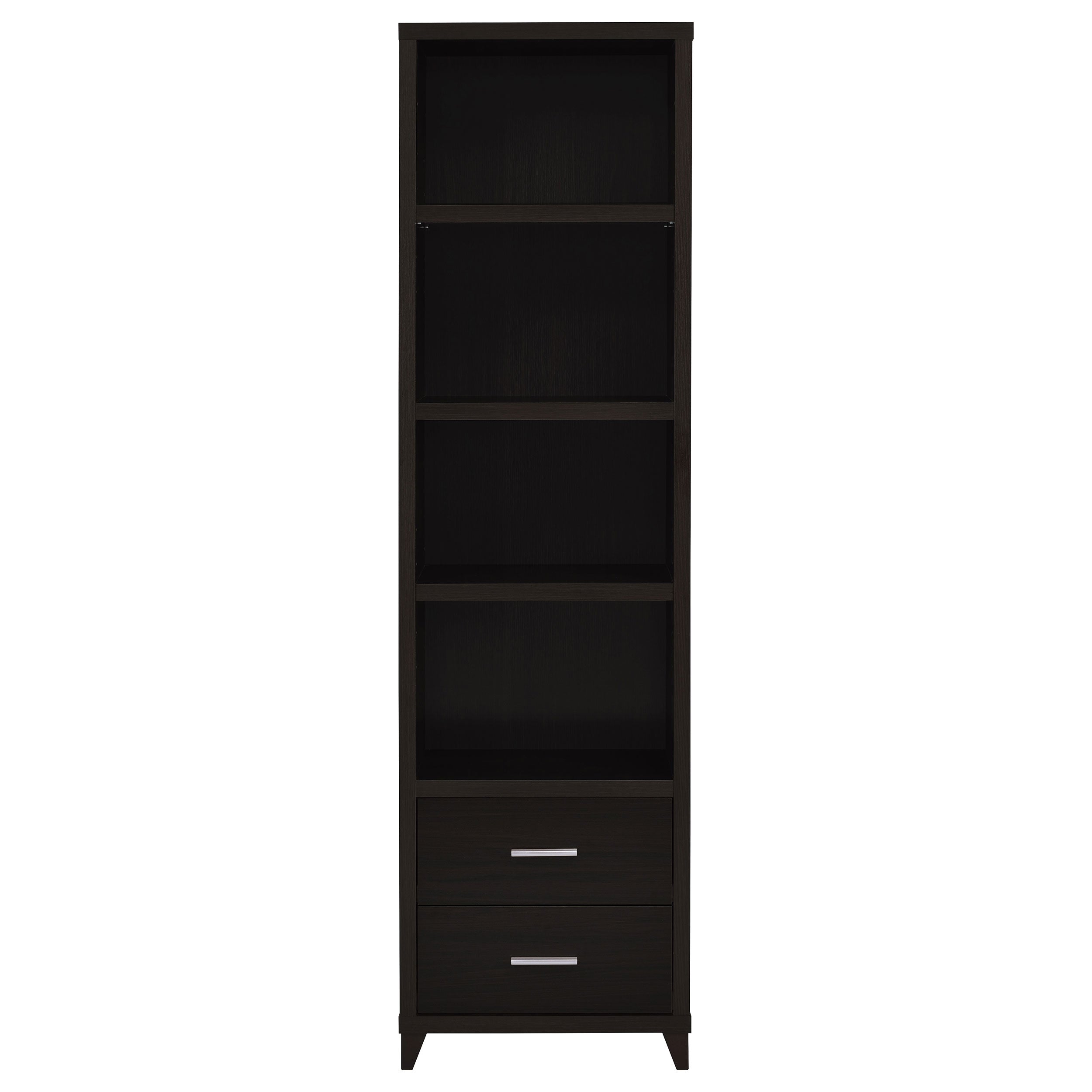 Lewes 2-drawer Media Tower Cappuccino