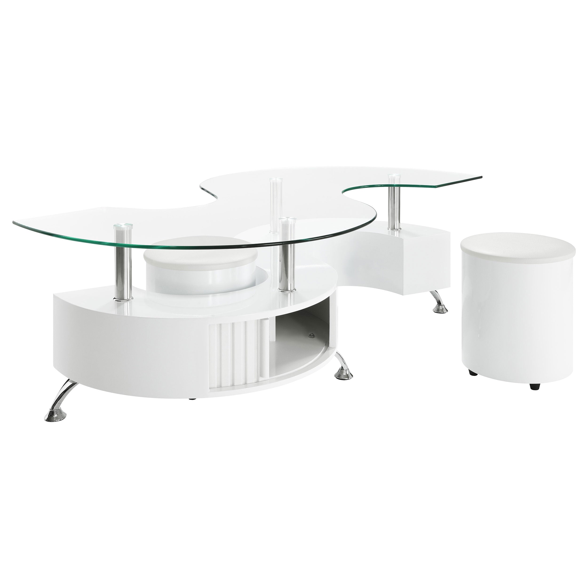 Buckley Coffee Table and Stools Set
