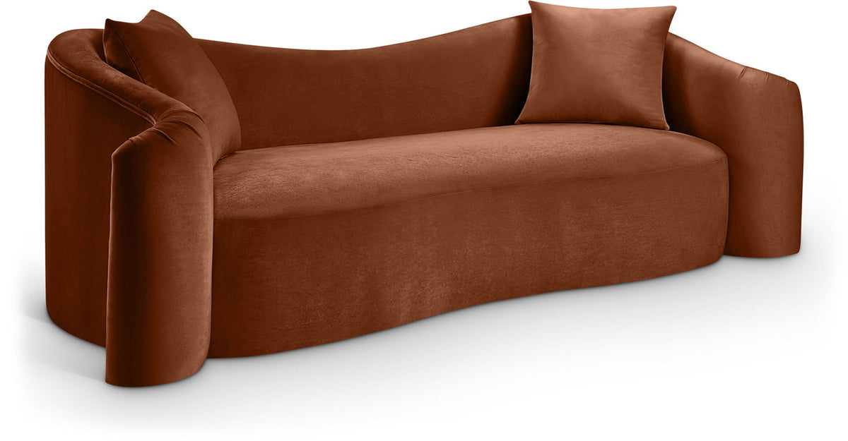 Destin - Sofa - Dark Brown Velvet