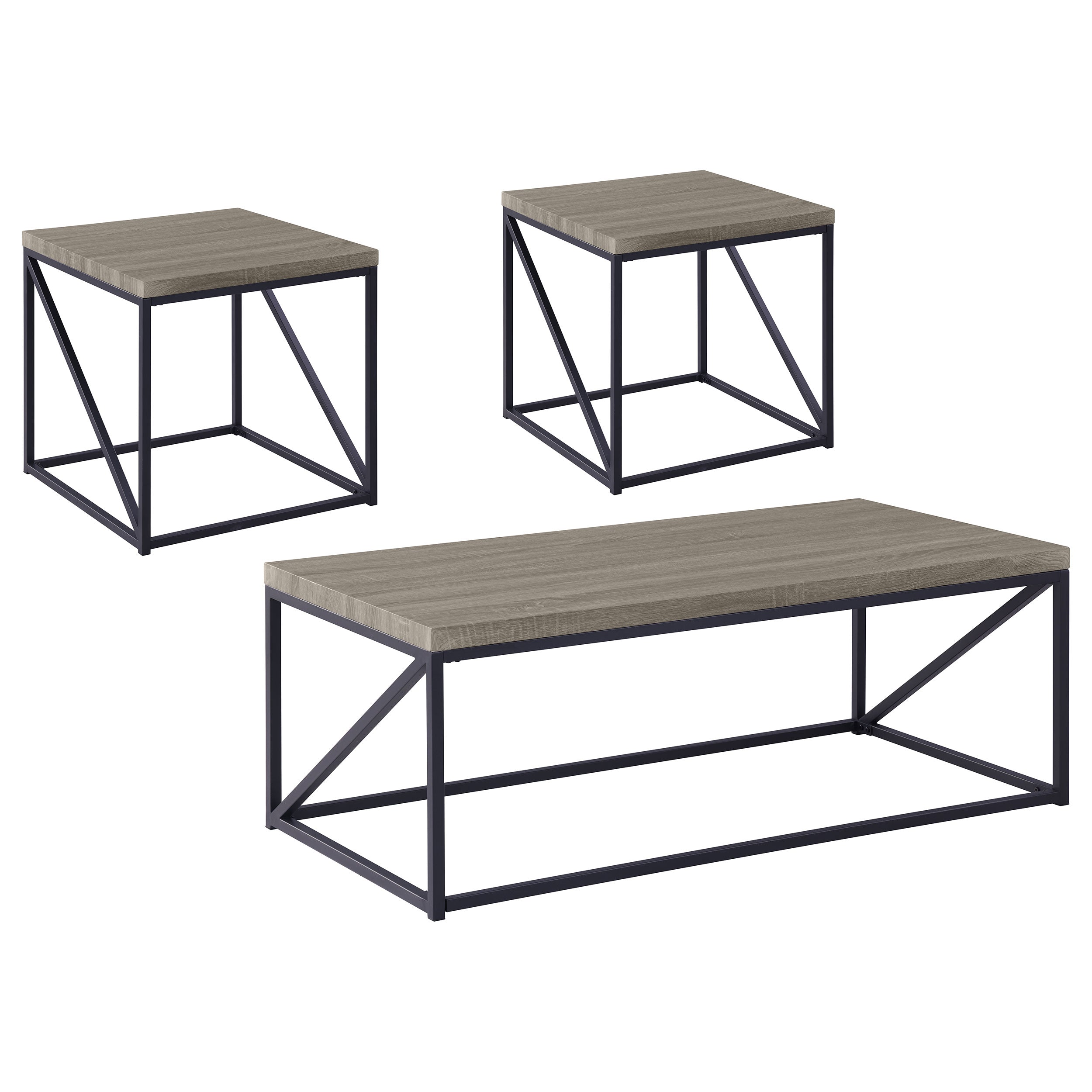 Birdie Coffee and End Table Set Sonoma Grey