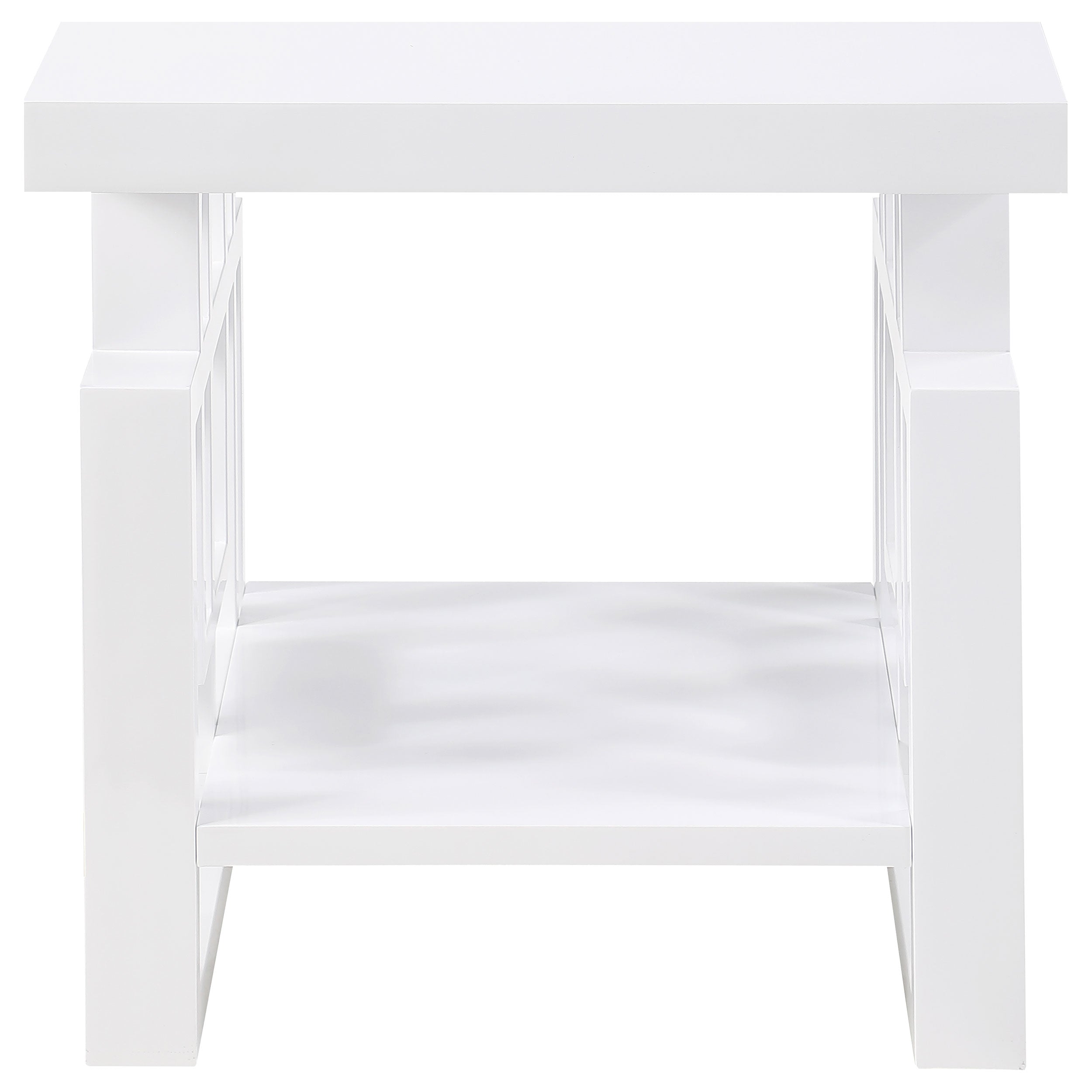 Schmitt Coffee and End Table Set White High Gloss