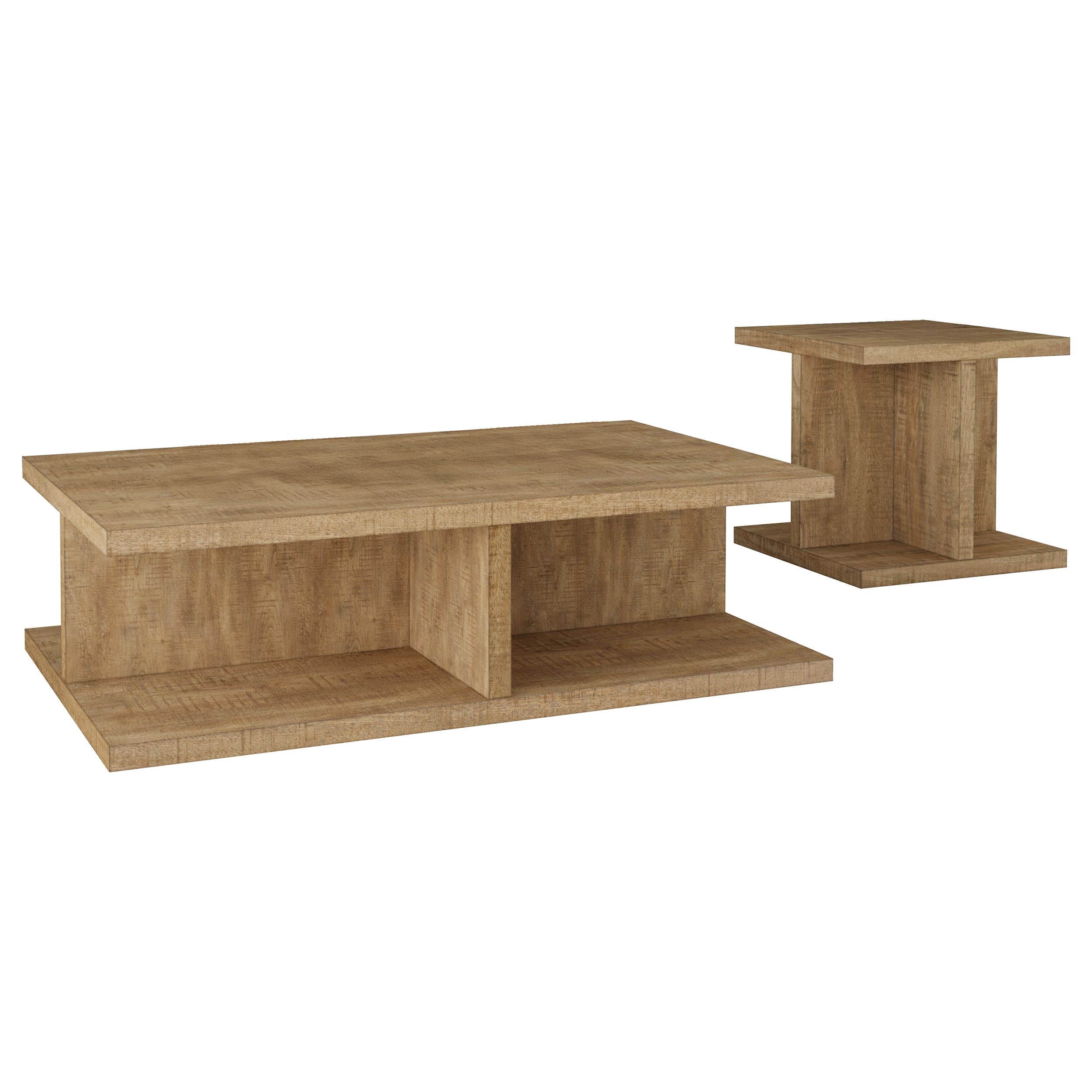 Cortona Coffee and End Table Set Mango