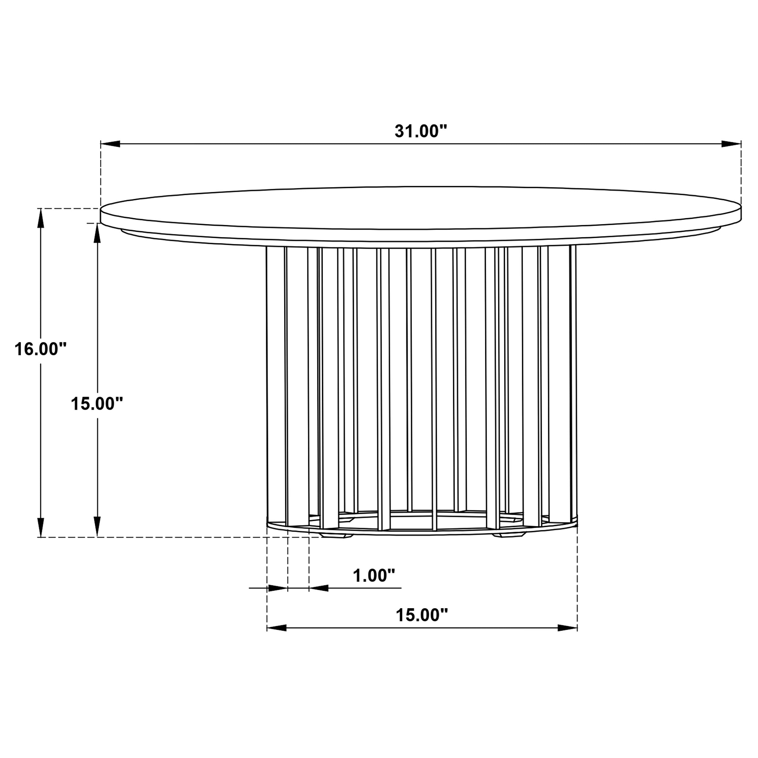 Haven Round Marble Coffee and End Table Set