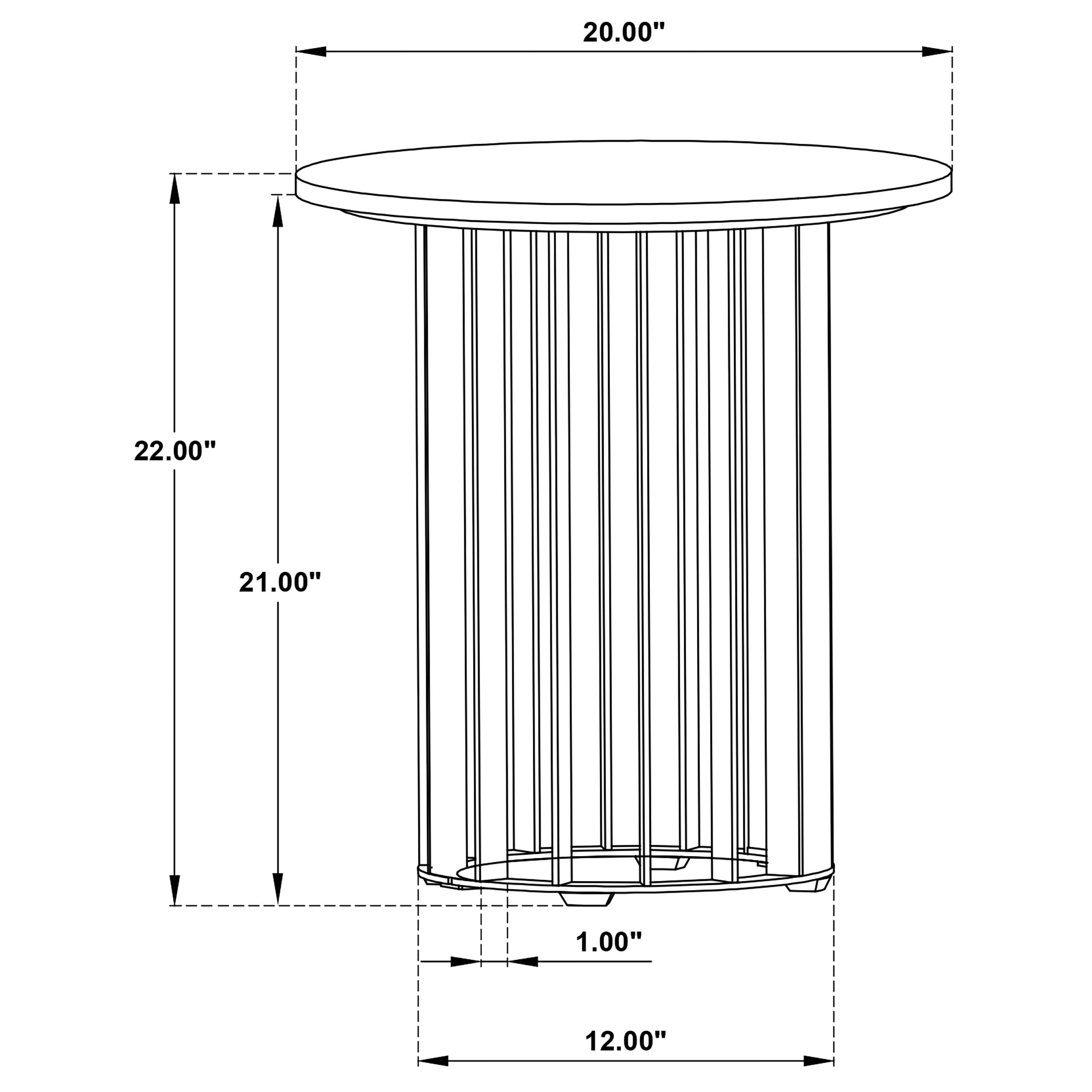 Haven Round Marble Coffee and End Table Set