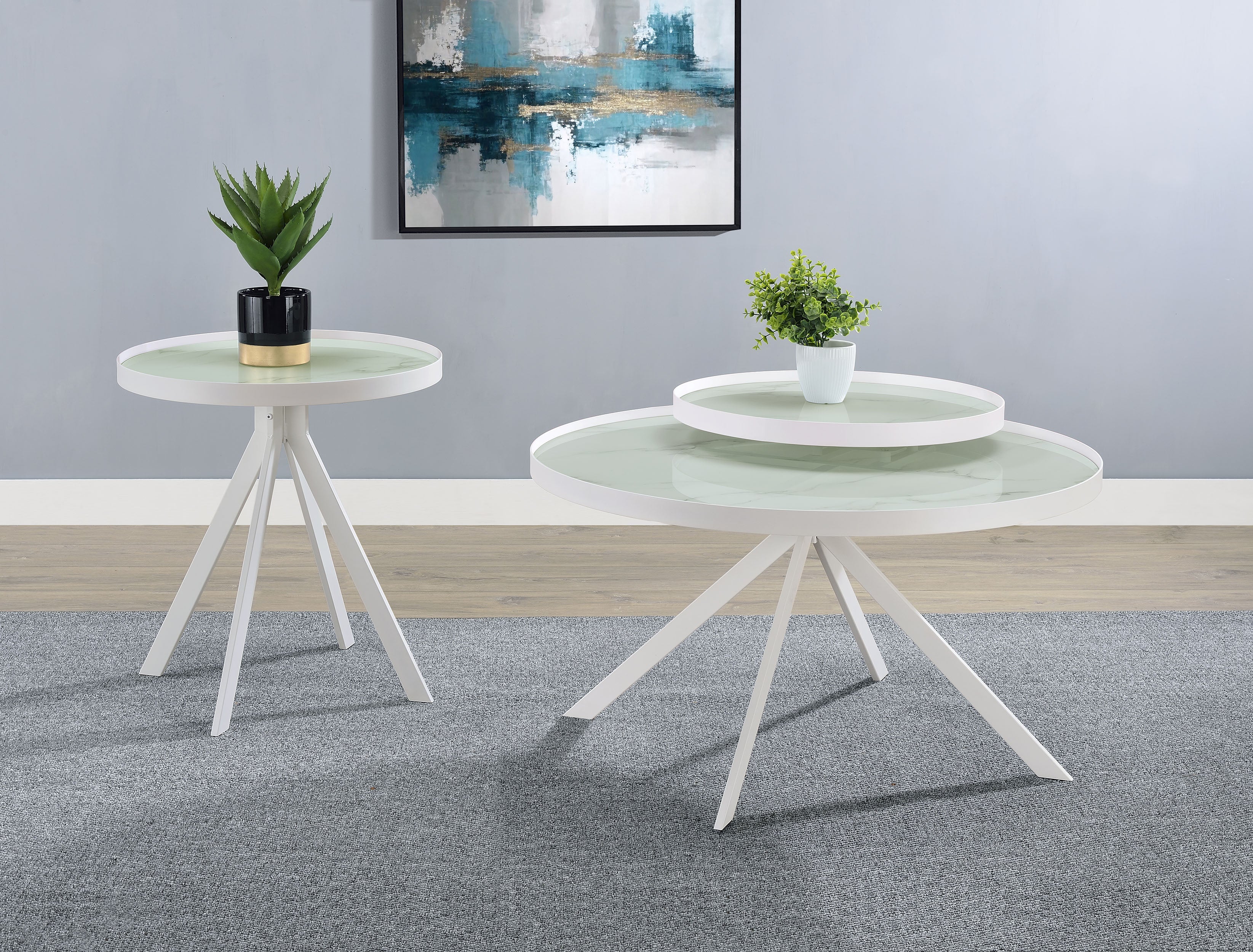 Briggs Round Coffee and End Table Set