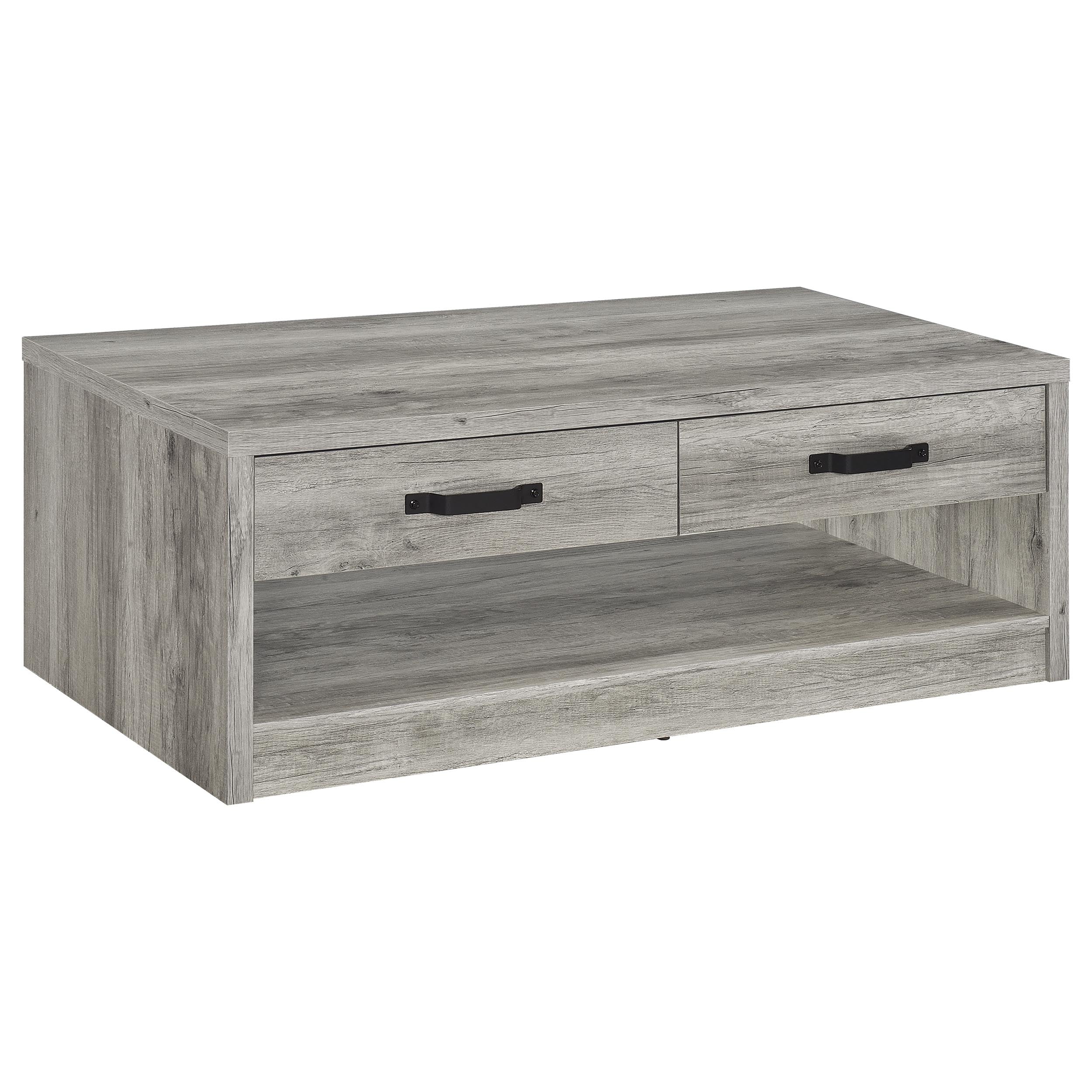 Felix Coffee and End Table Set Grey Driftwood