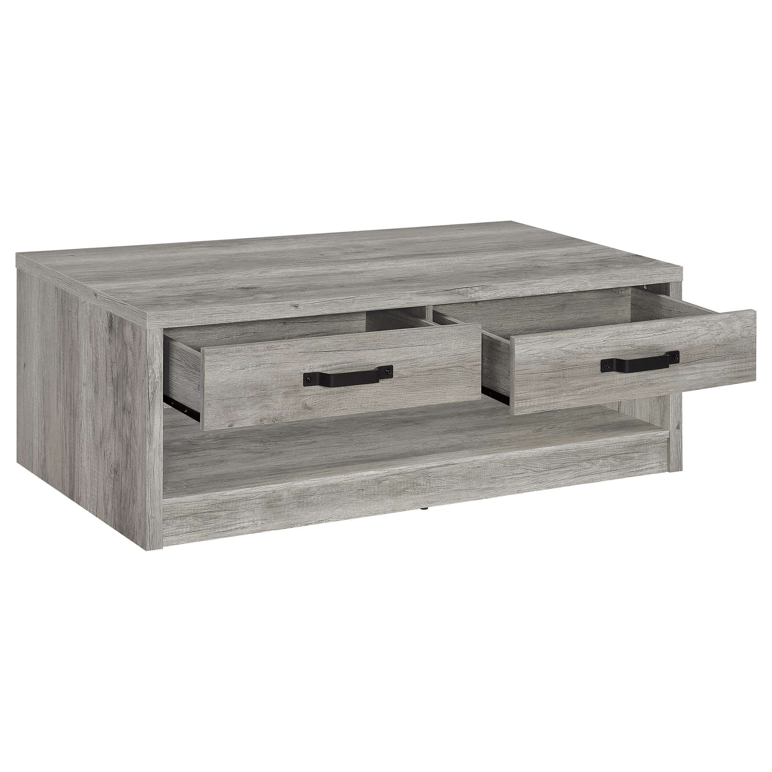 Felix Coffee and End Table Set Grey Driftwood
