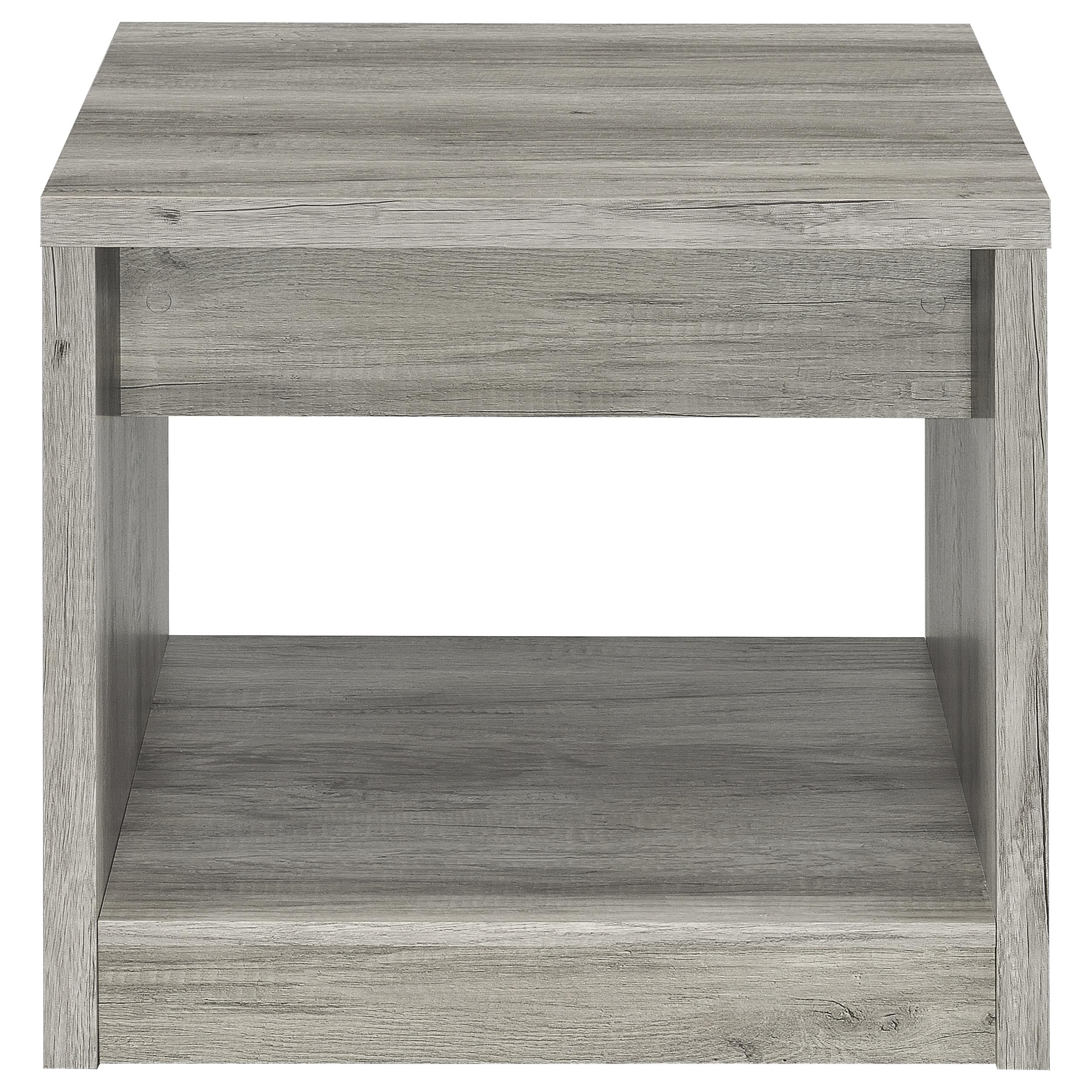 Felix Coffee and End Table Set Grey Driftwood