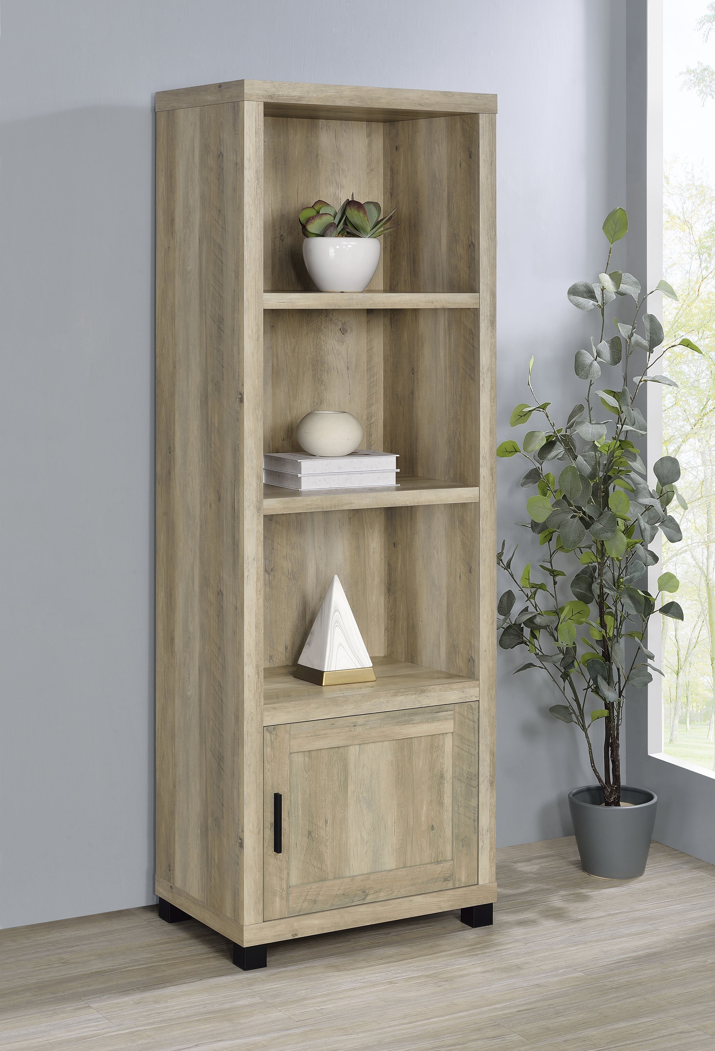 Sachin 3-shelf Engineered Wood Media Tower