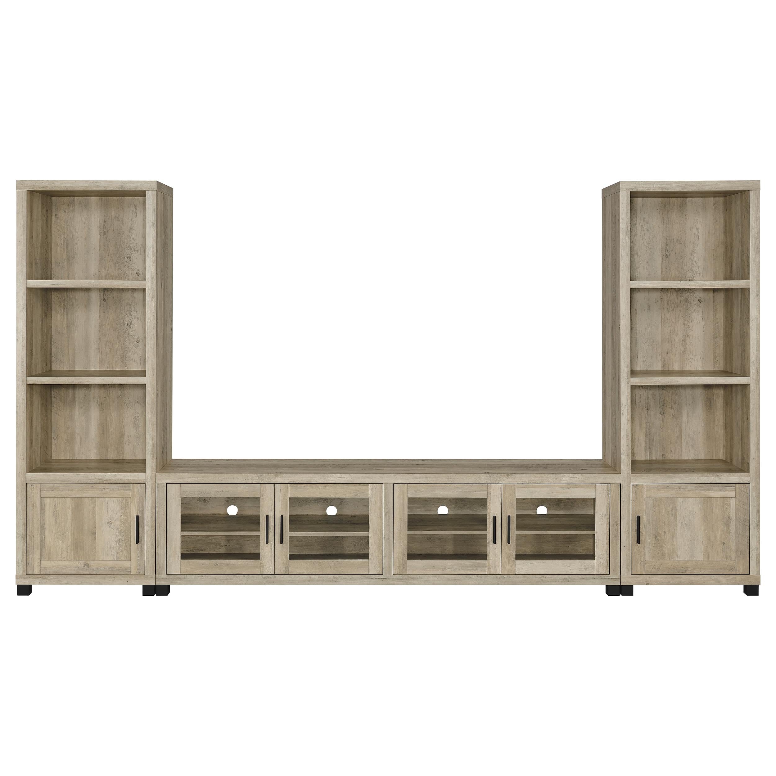 Sachin 3-shelf Engineered Wood Media Tower