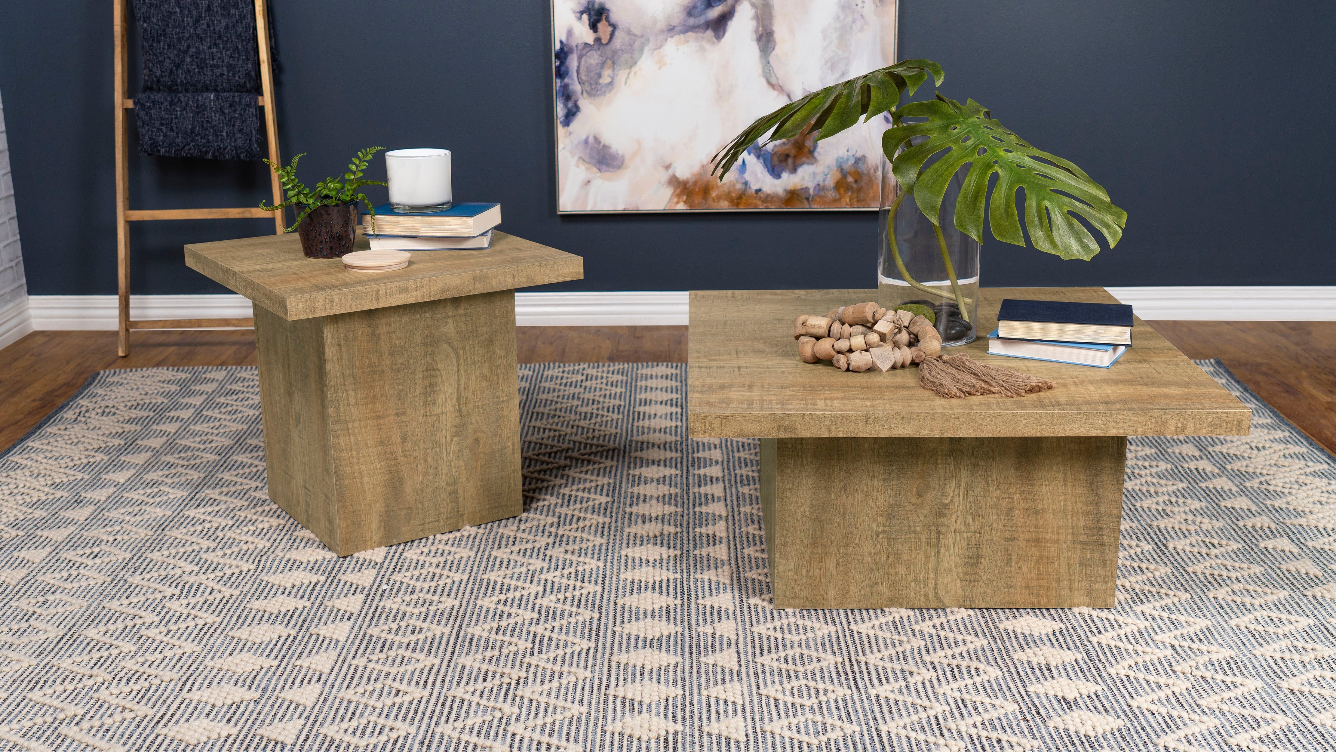 Devar Square Coffee and End Table Set