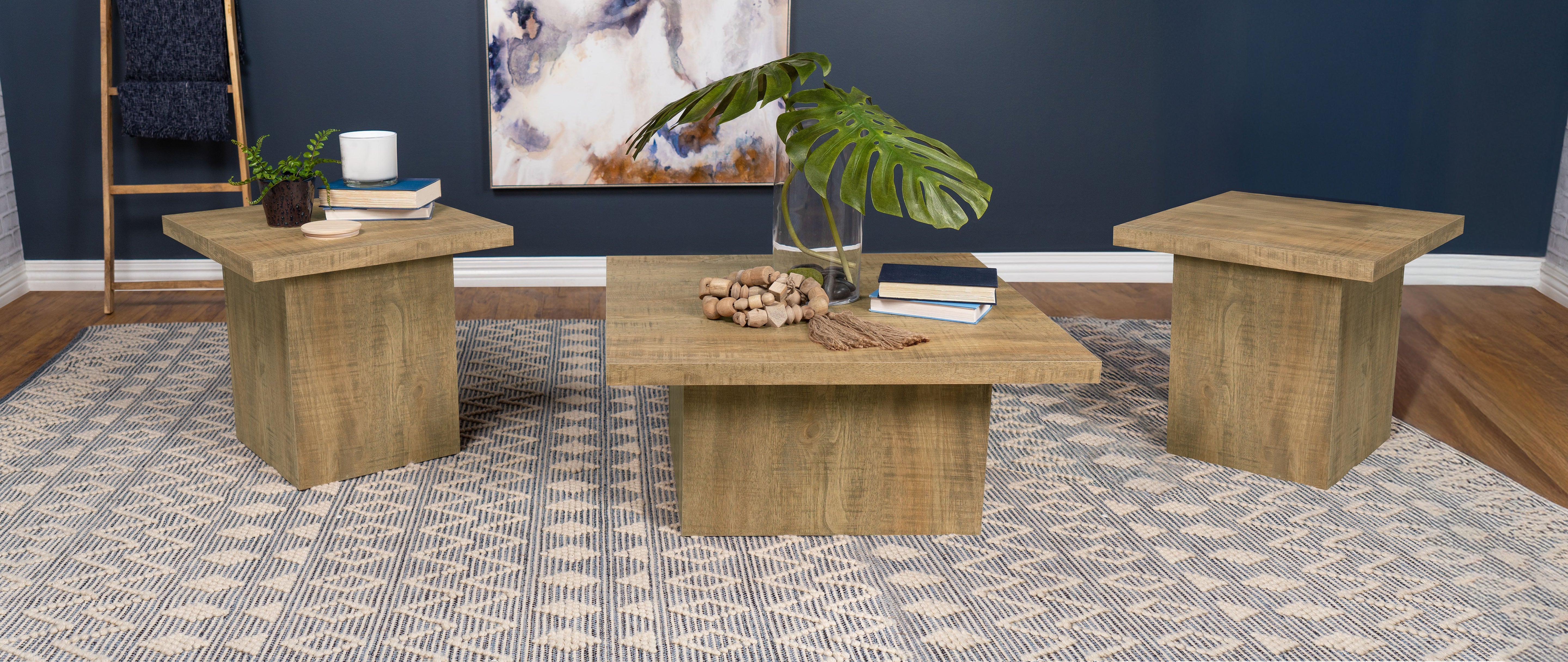 Devar Square Coffee and End Table Set