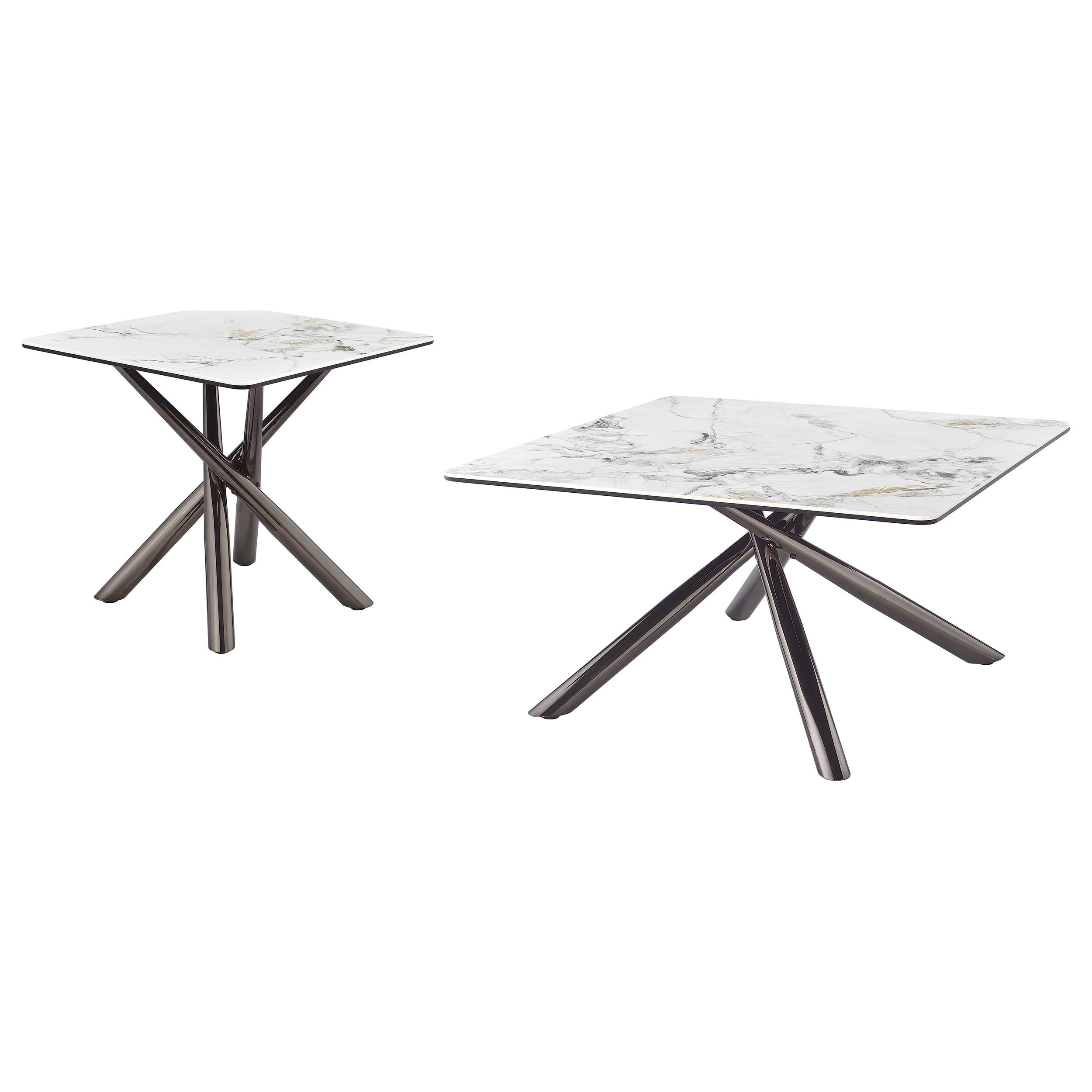 Carvell Square Coffee and End Table Set Mirage