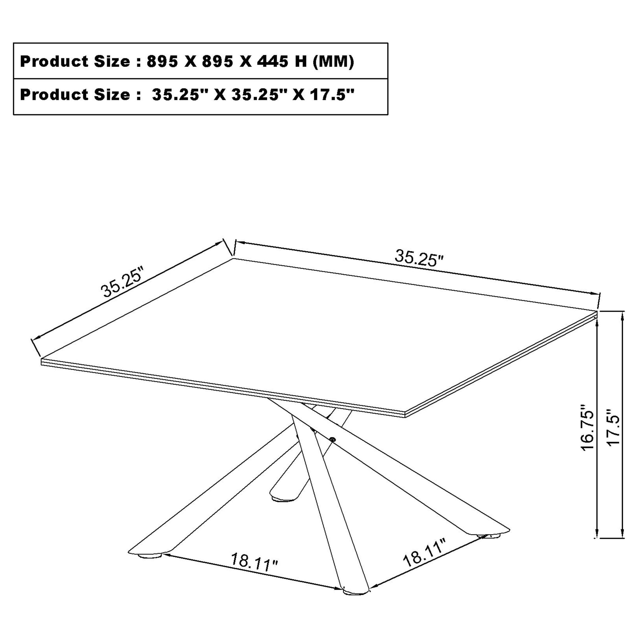 Carvell Square Coffee and End Table Set Mirage
