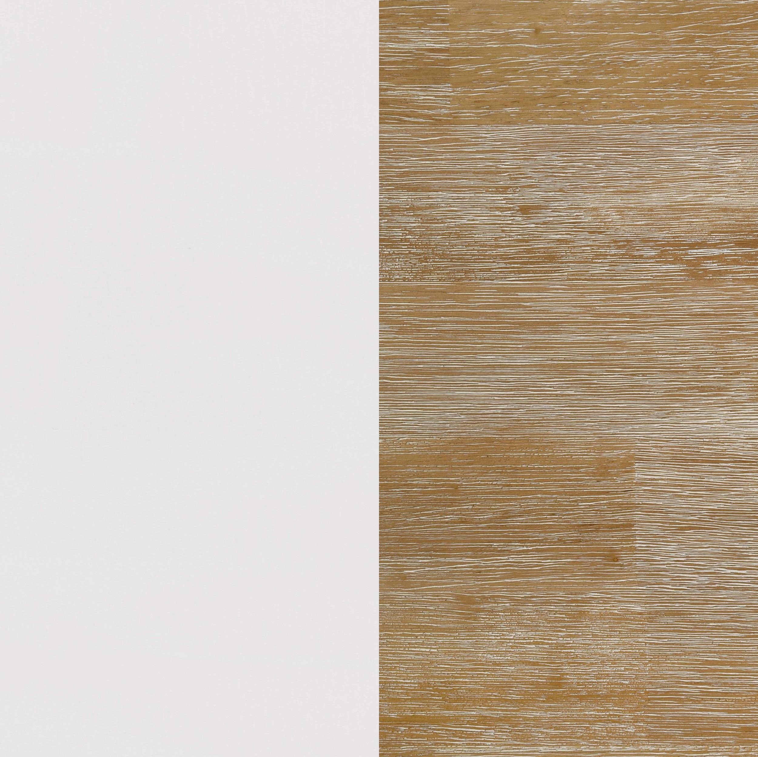 Hollis 4-shelf Wood Media Tower with Drawers Brown and White