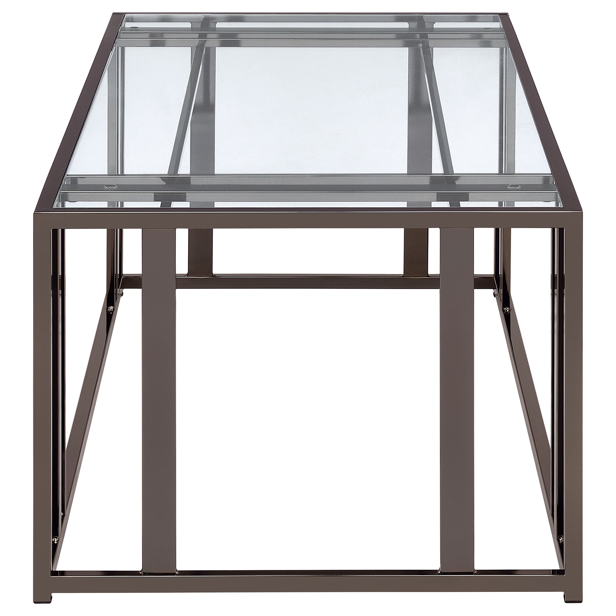 Adri Rectangular Glass Top Coffee Table
