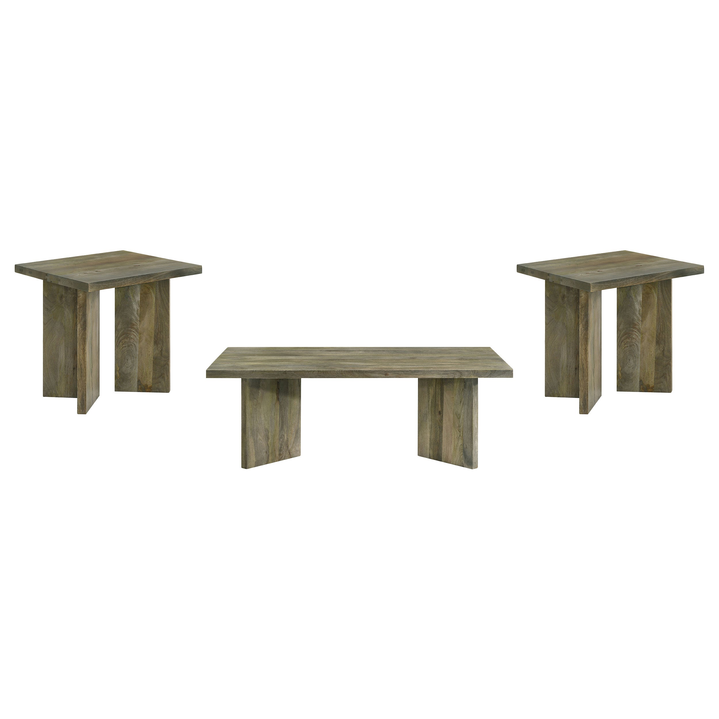 Andando Coffee and End Table Set Mango Brown