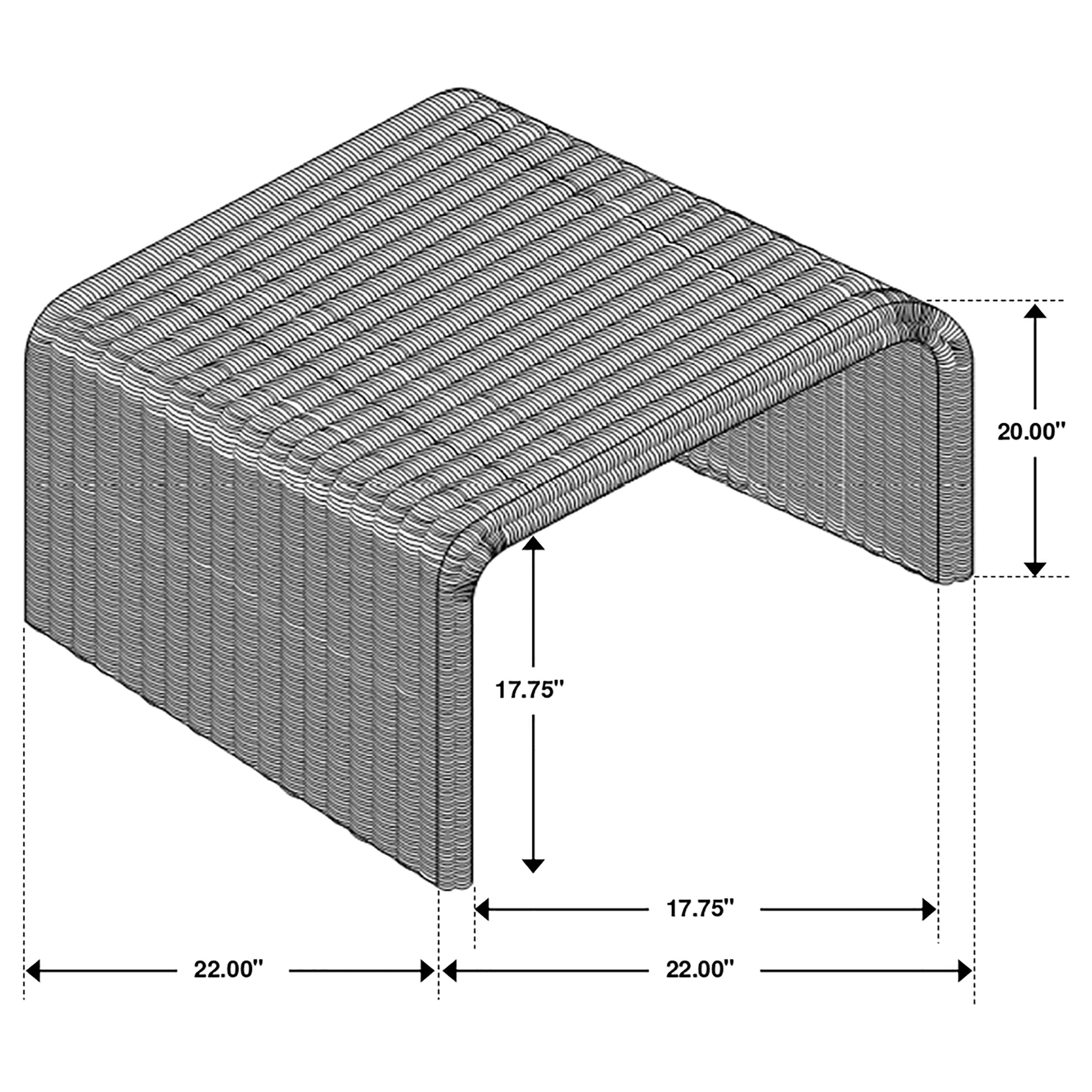 Cahya Woven Rattan Square End Table