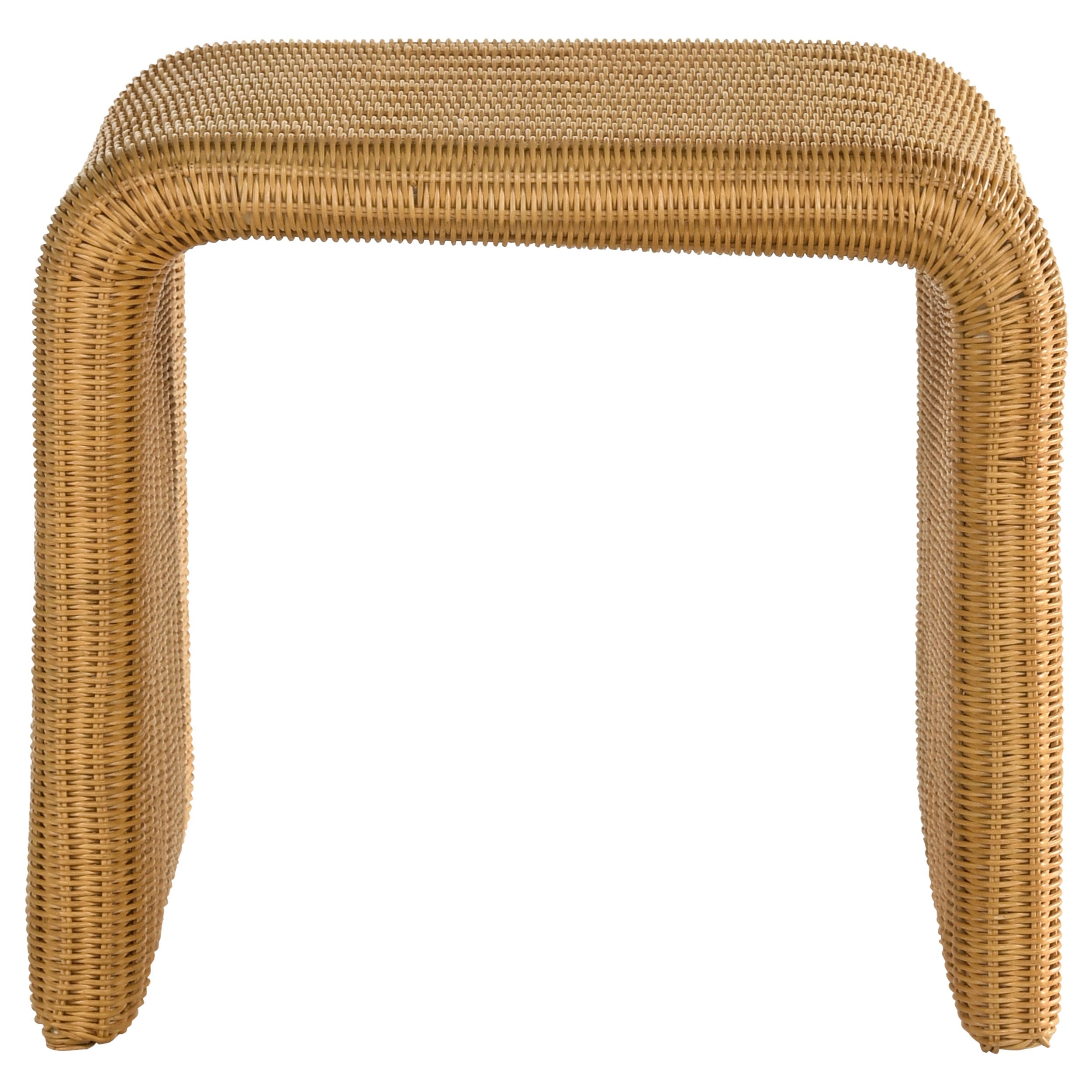 Cahya Woven Rattan Square End Table