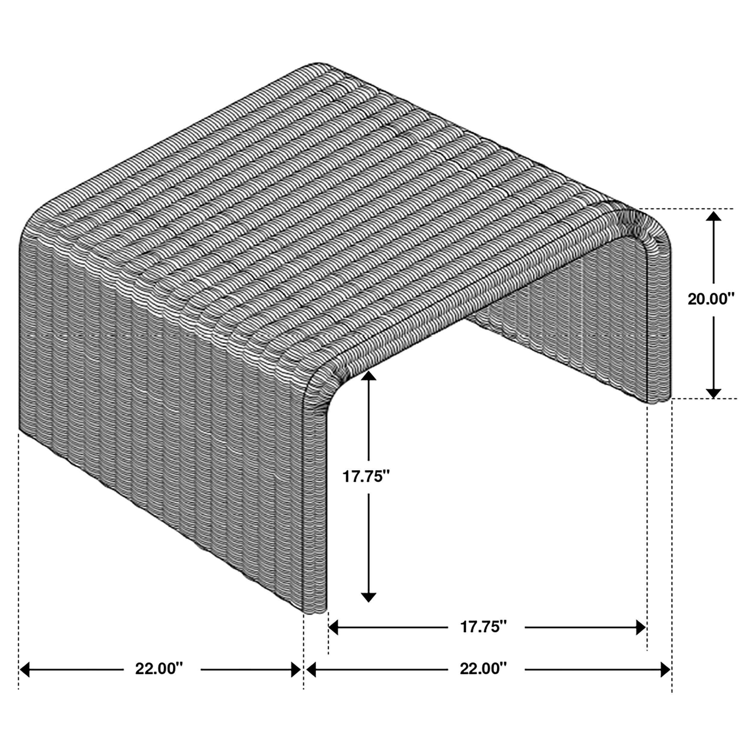 Cahya Woven Rattan Square End Table