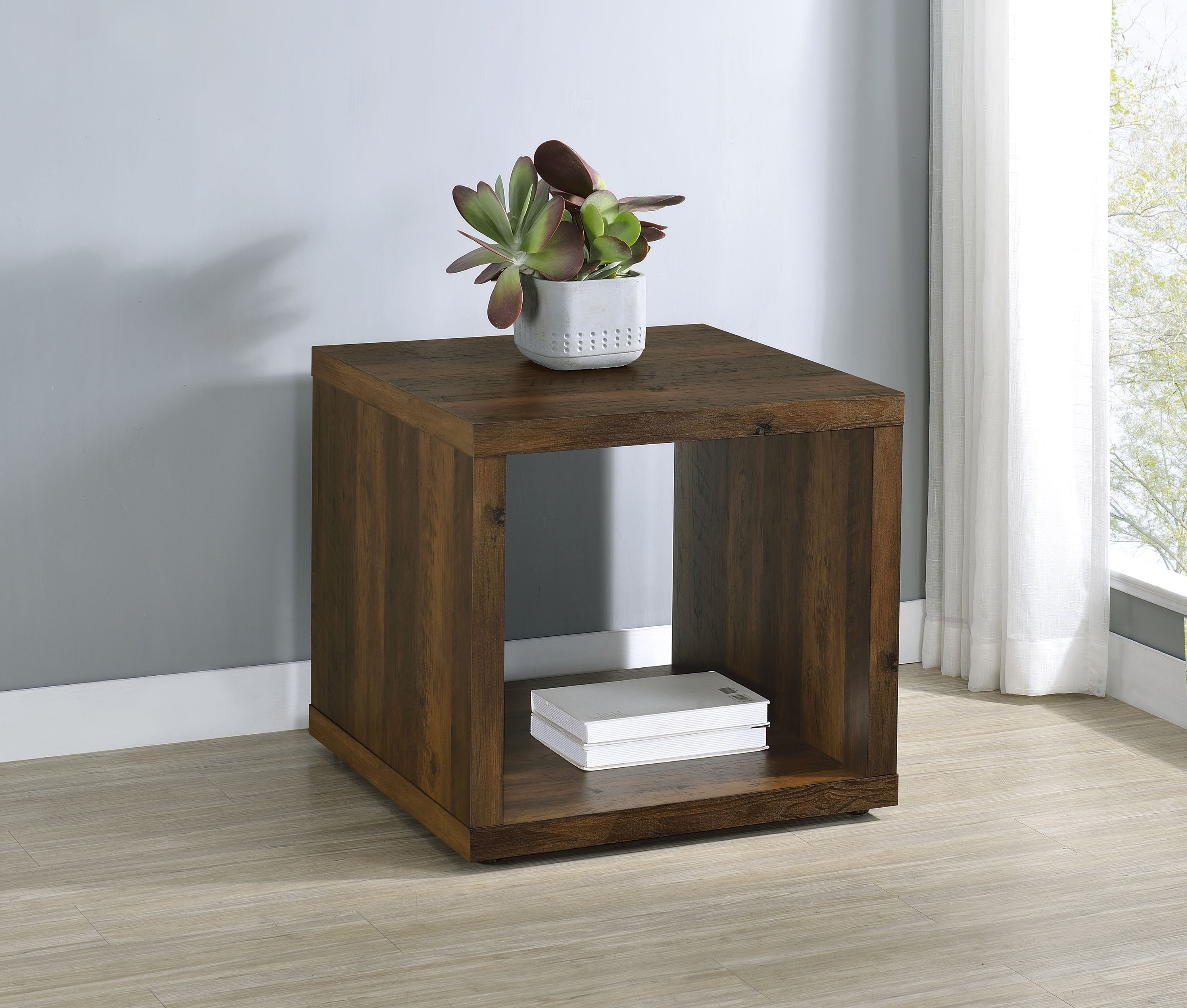 Frisco Square Engineered Wood Side End Table