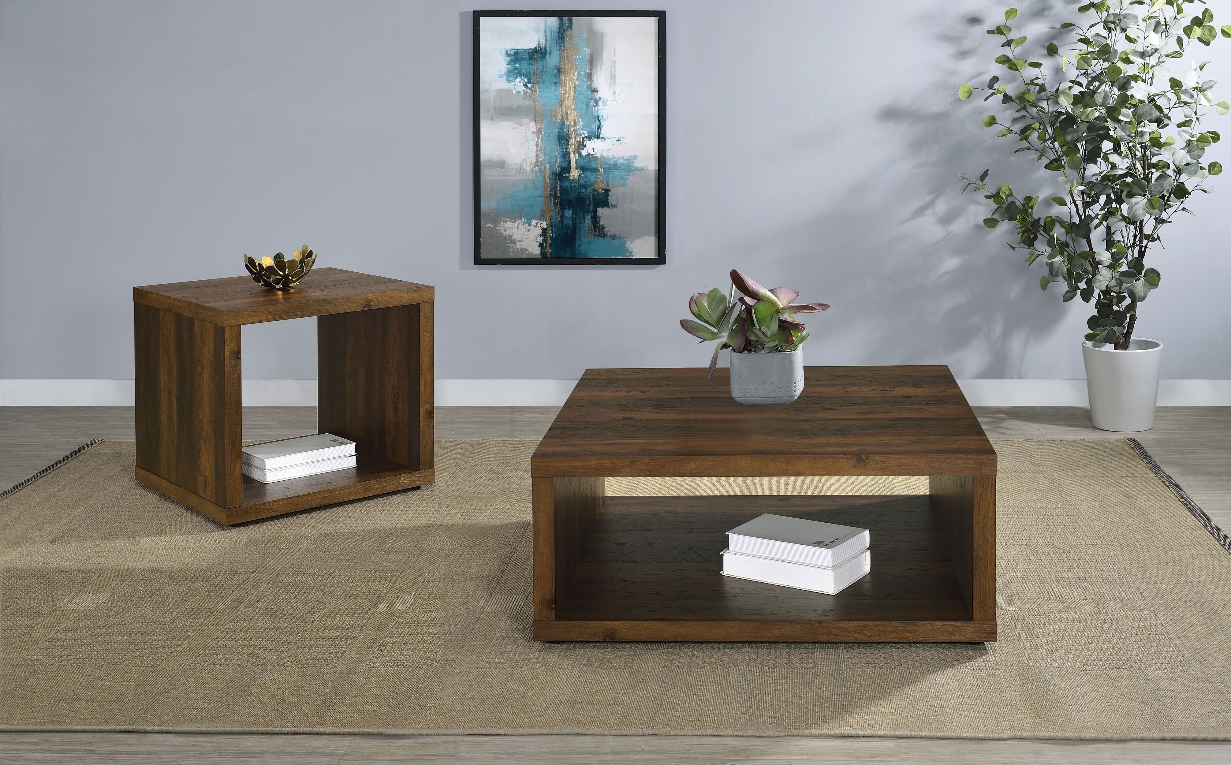 Frisco Square Engineered Wood Side End Table