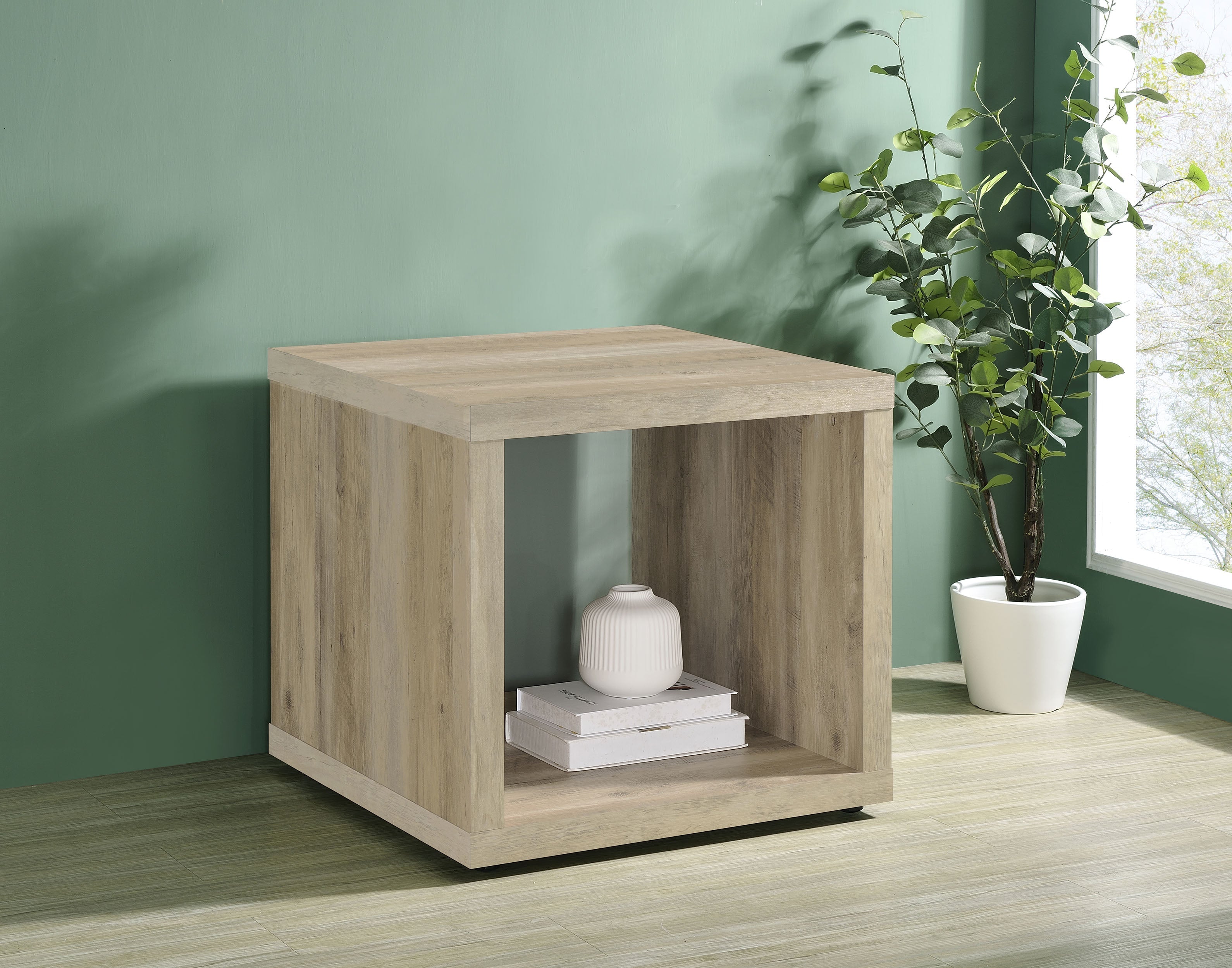 Frisco Square Engineered Wood Side End Table