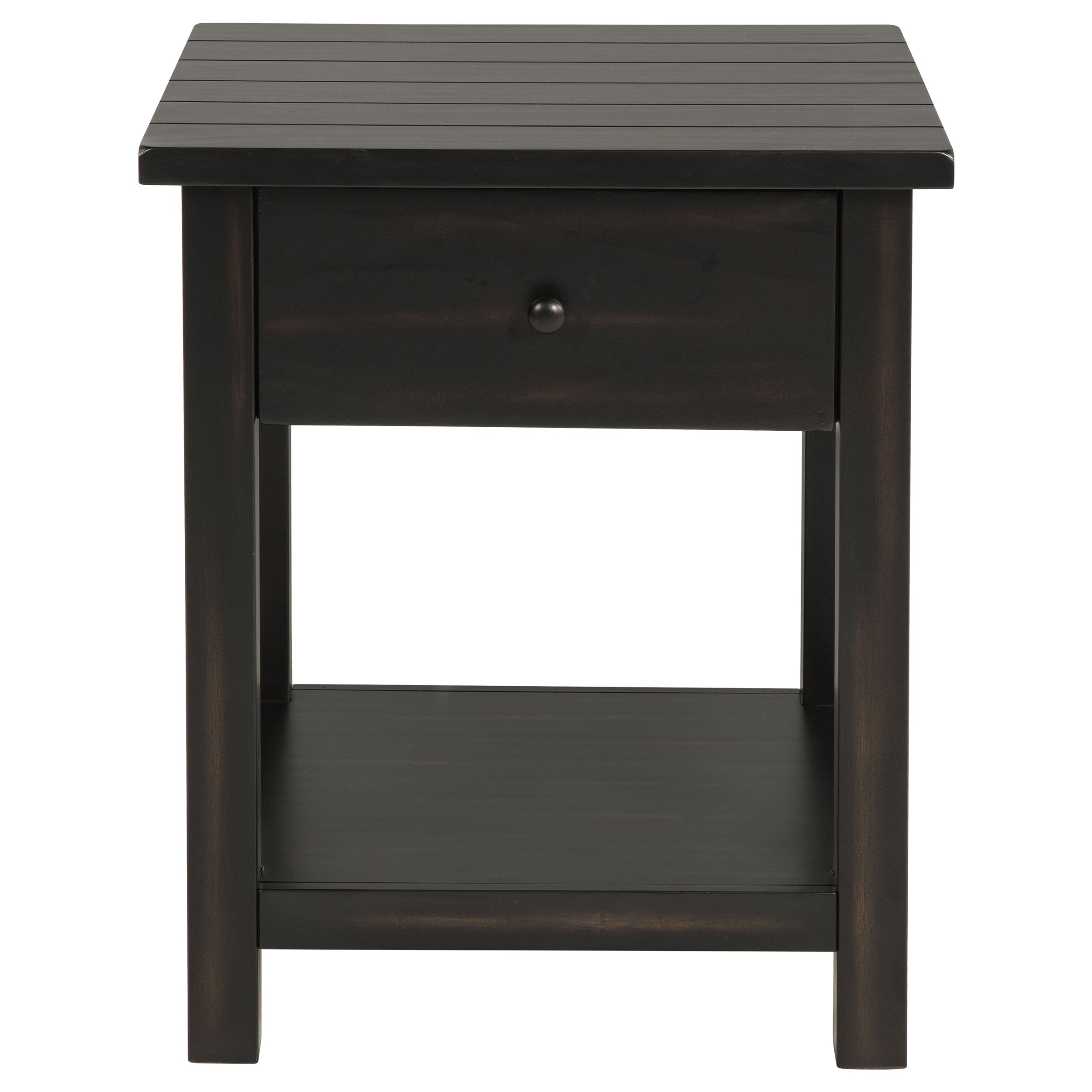 Payne 1-drawer Wood End Table with Shelf