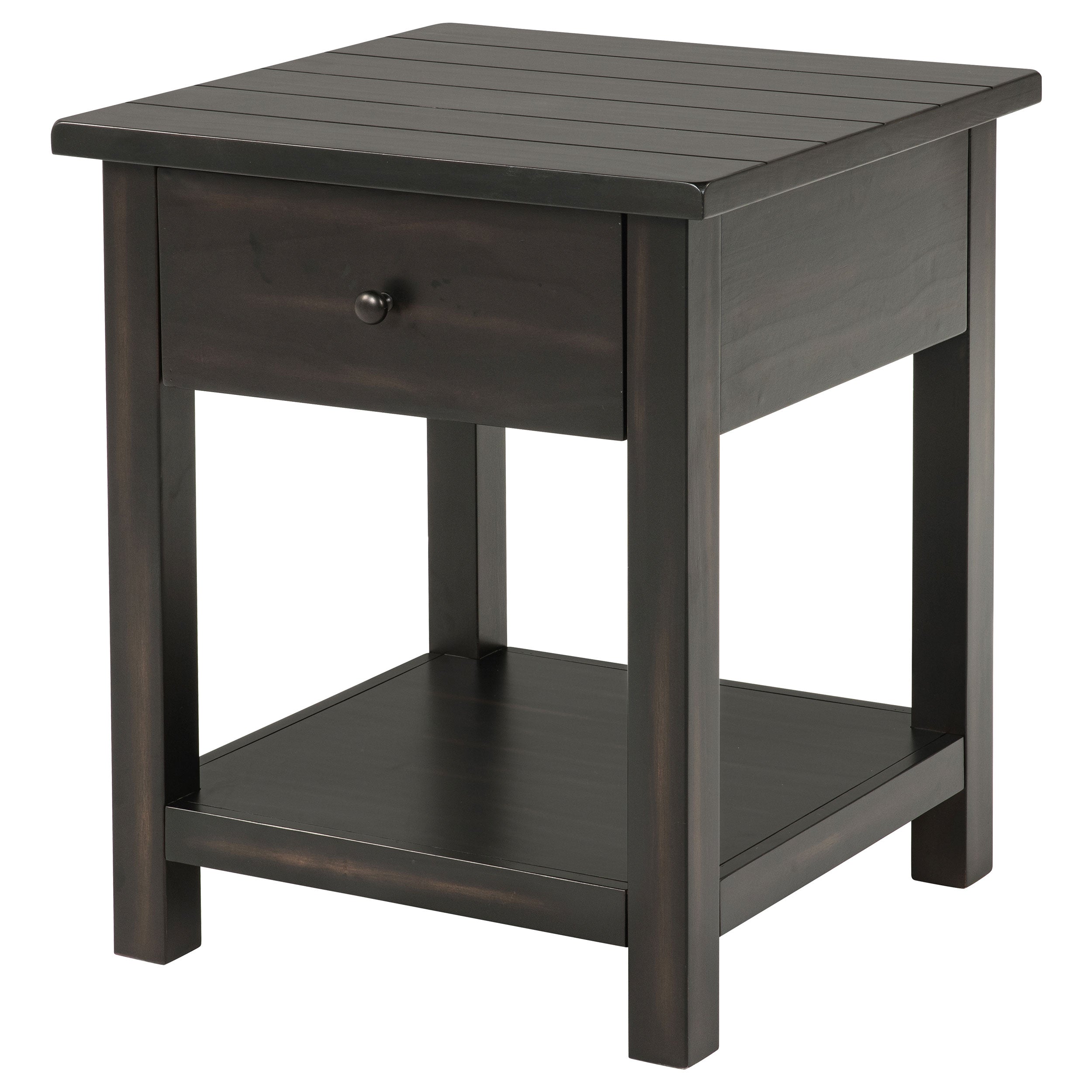 Payne 1-drawer Wood End Table with Shelf
