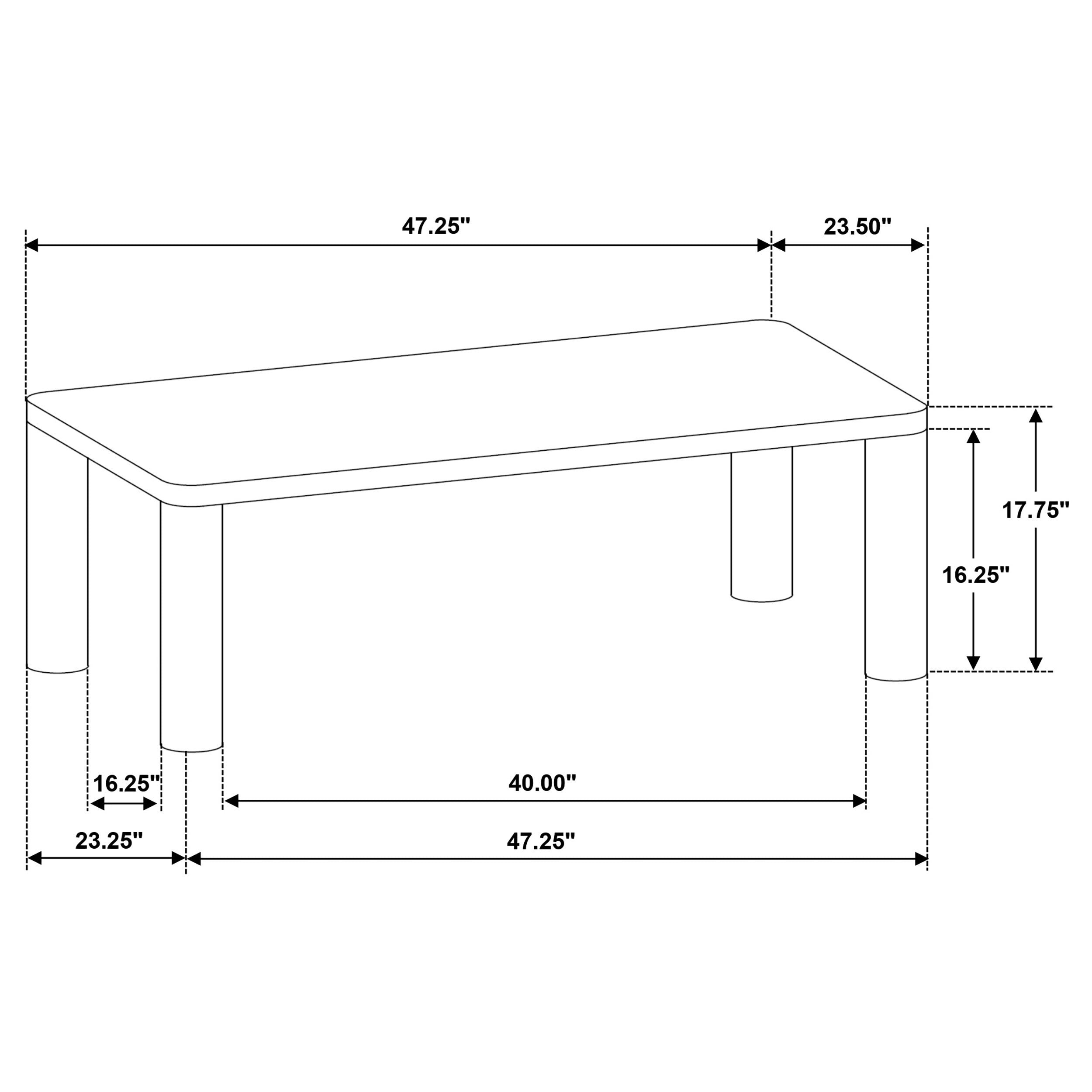 Castlewood Engineered Wood Cocktail Coffee Table