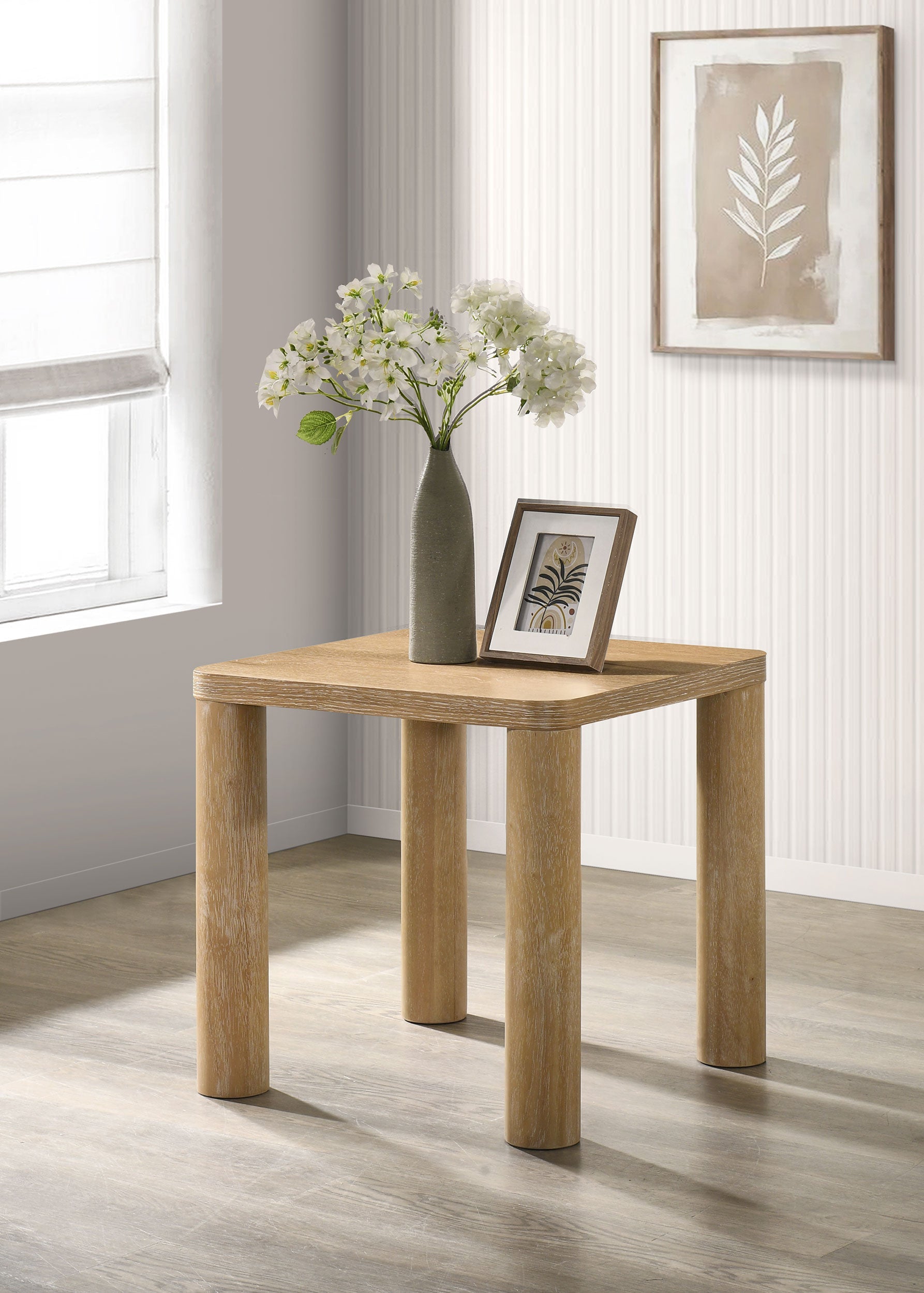 Castlewood Engineered Wood Accent Side End Table
