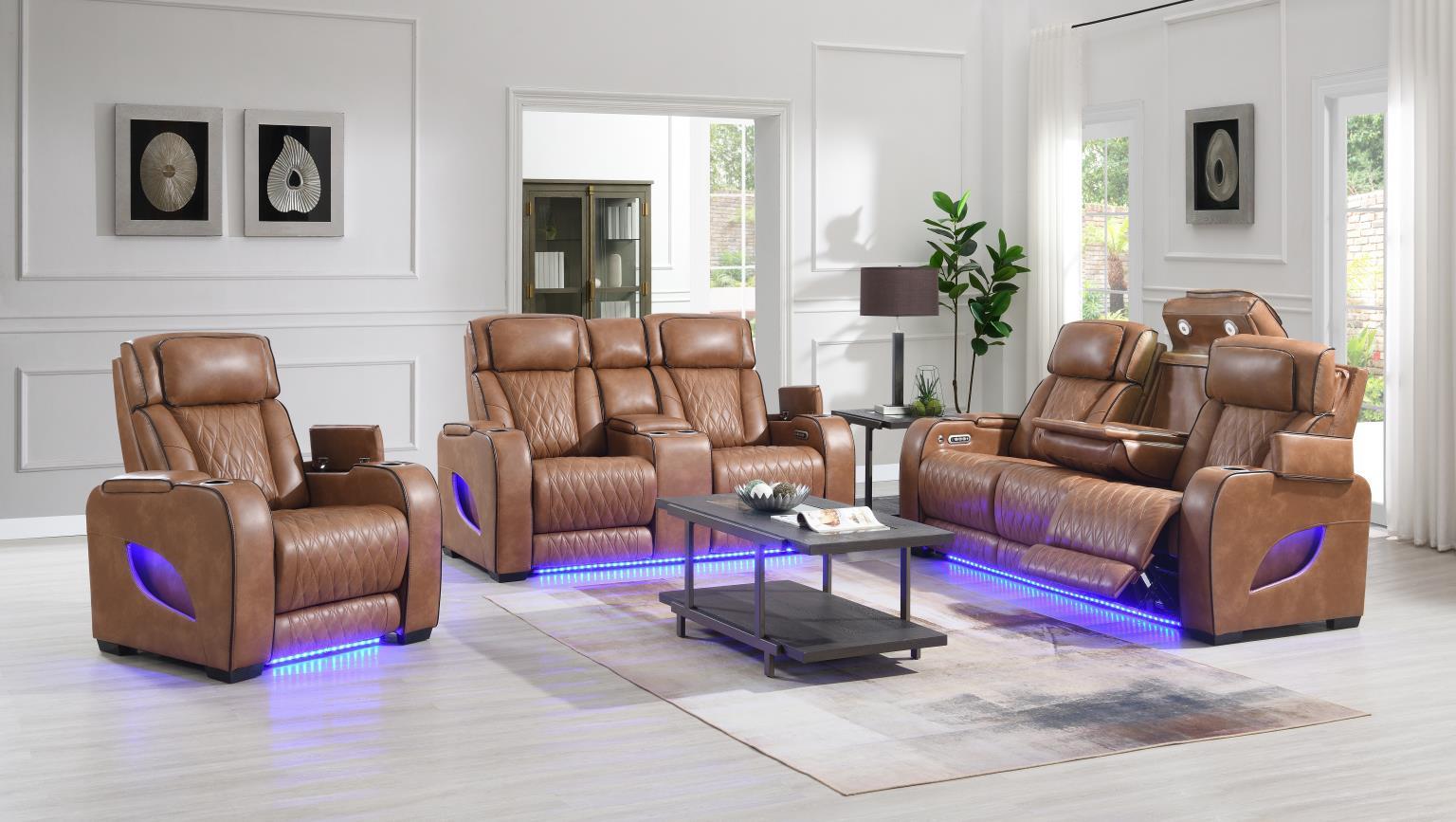 U72 Brown Living Room Set