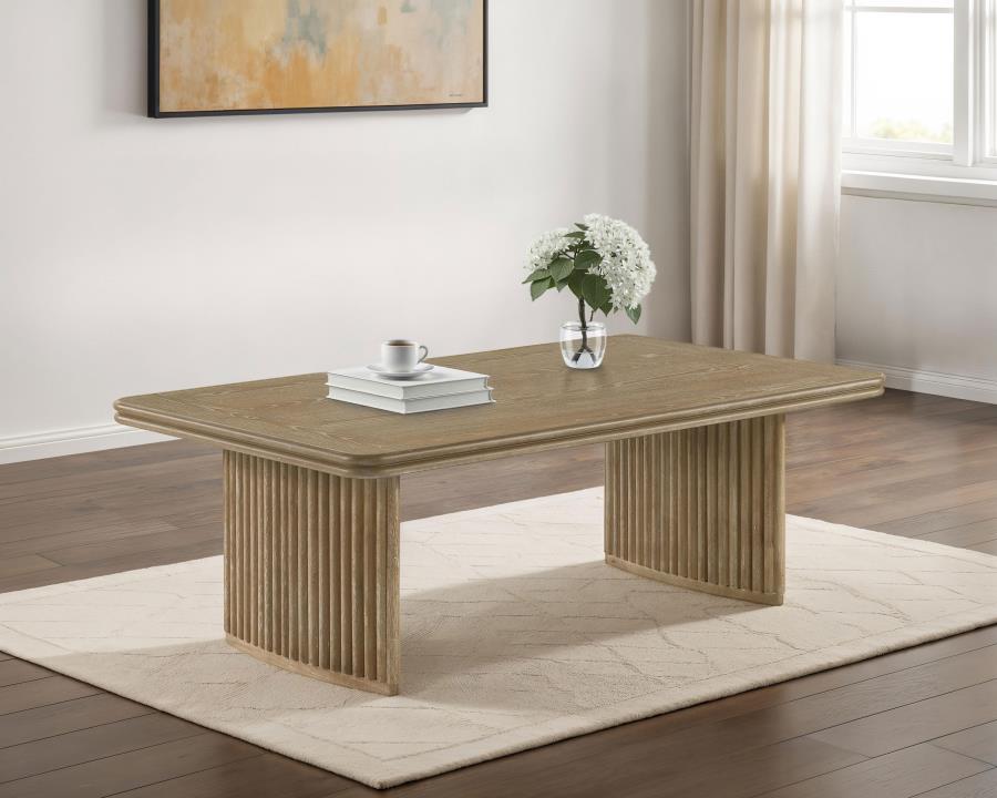 Adina Rectangular Wood Coffee Table
