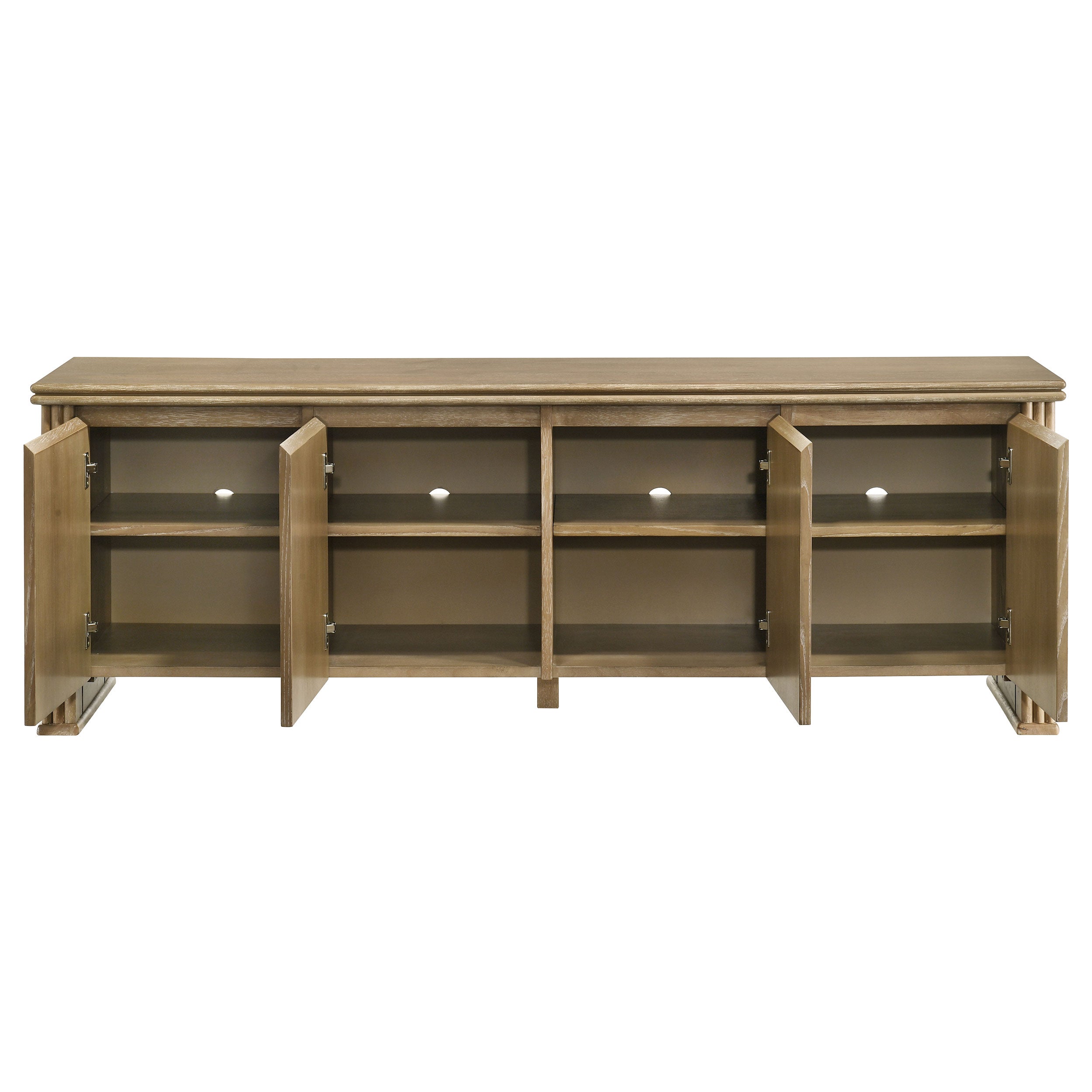 Adina 70-inch TV Stand Media Console Distressed Light Brown
